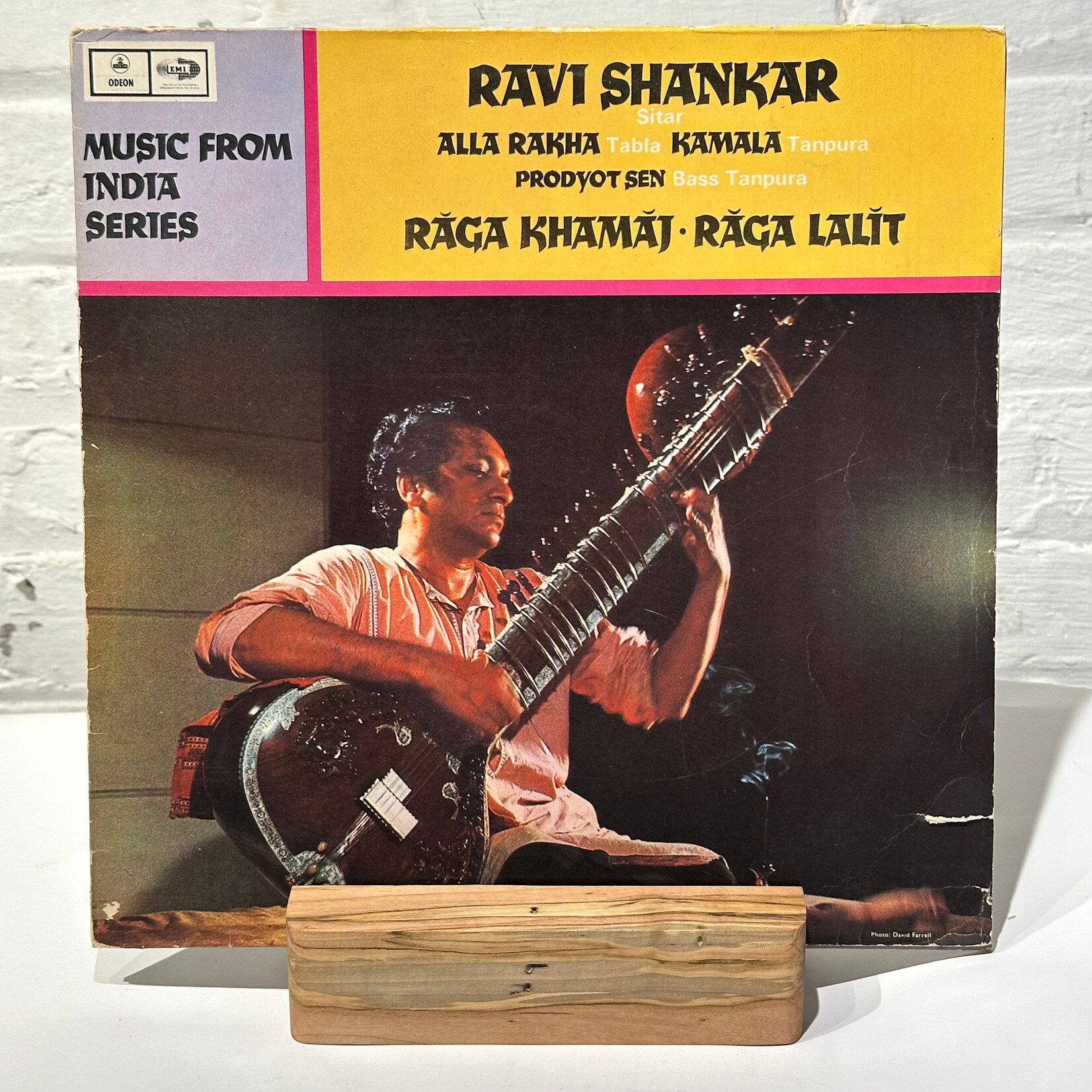 [Nick's Disk Pics] Shankar, Ravi w/ Alla Rakha, Kamala, and Prodyot Sen: Raga Khamaj / Raga Lalit (1967, INDIA, VG+) [ODEON]