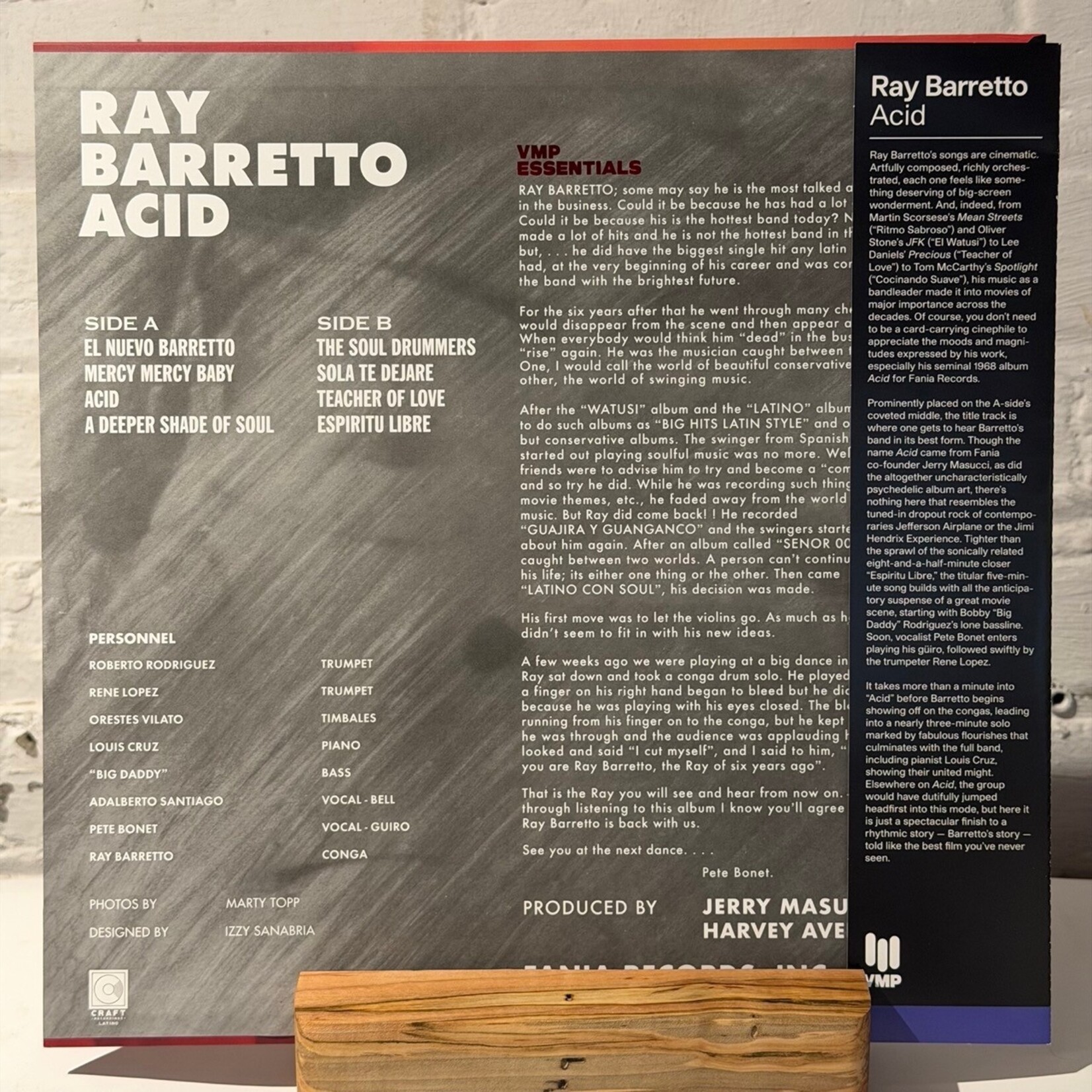 [Nick's Disk Pics] Barretto, Ray: Acid (2023, USA, VMP Edition, Ex) [FANIA]