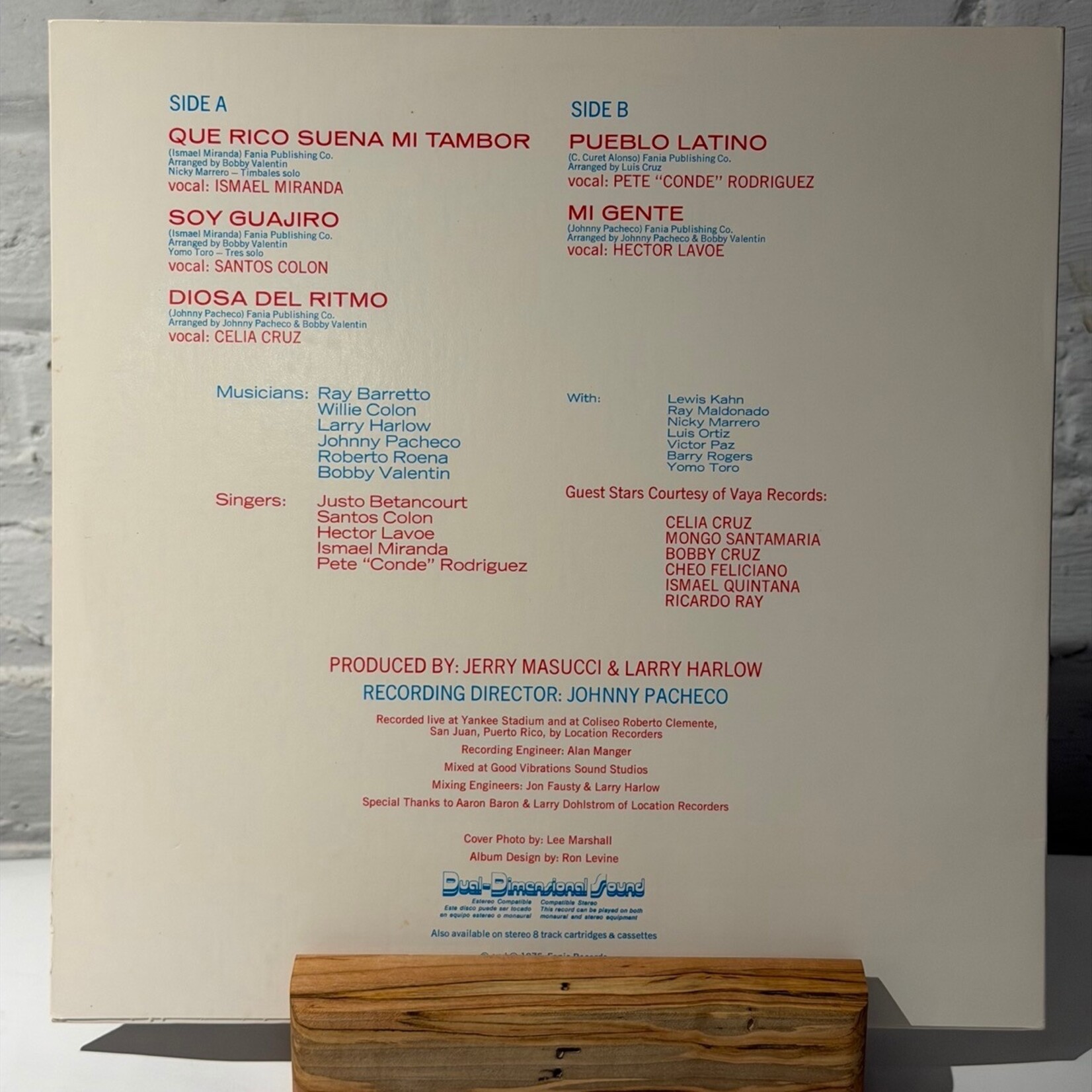 [Nick's Disk Pics] Fania All Stars: Live at Yankee Stadium Vol. 01 (2nd Issue, USA, VG+) [FANIA]