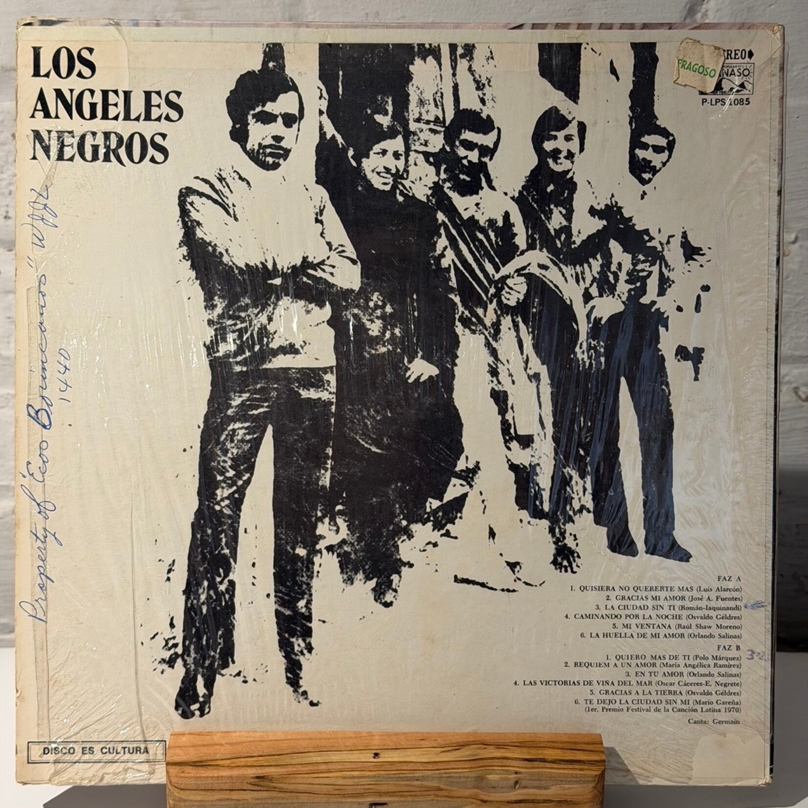 [Nick's Disk Pics] Los Angeles Negros: Quiero Mas De Ti (1970, USA, Chileño, VG) [PARNASO]