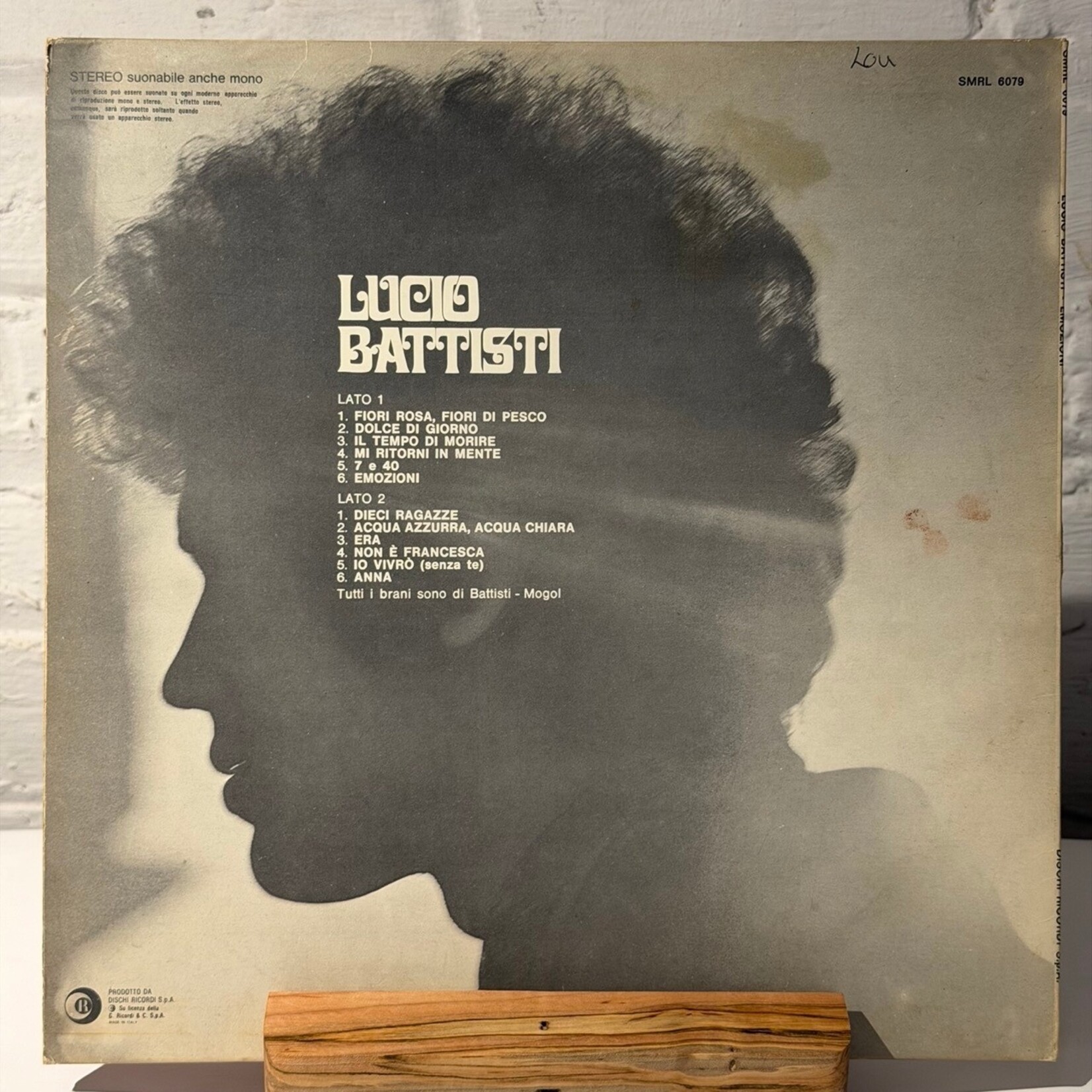 [Nick's Disk Pics] Battisti, Lucio: Emozioni (1970, ITALY, VG) [RICORDI]