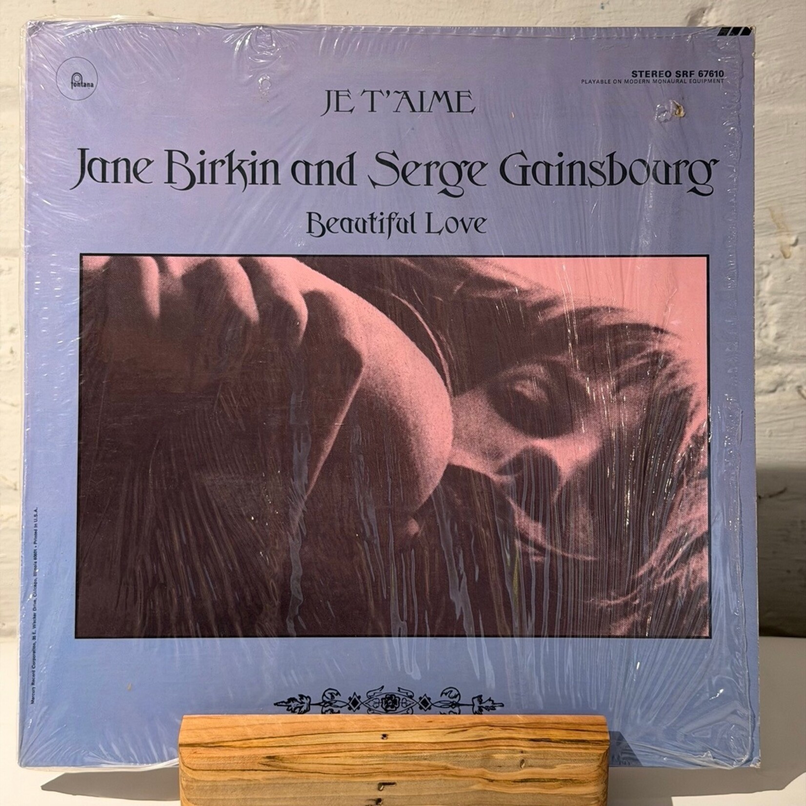 [Nick's Disk Pics] Birkin, Jane and Serge Gainsbourg: Je T'Aime (Beautiful Love) (1969, USA, VG+) [FONTANA]
