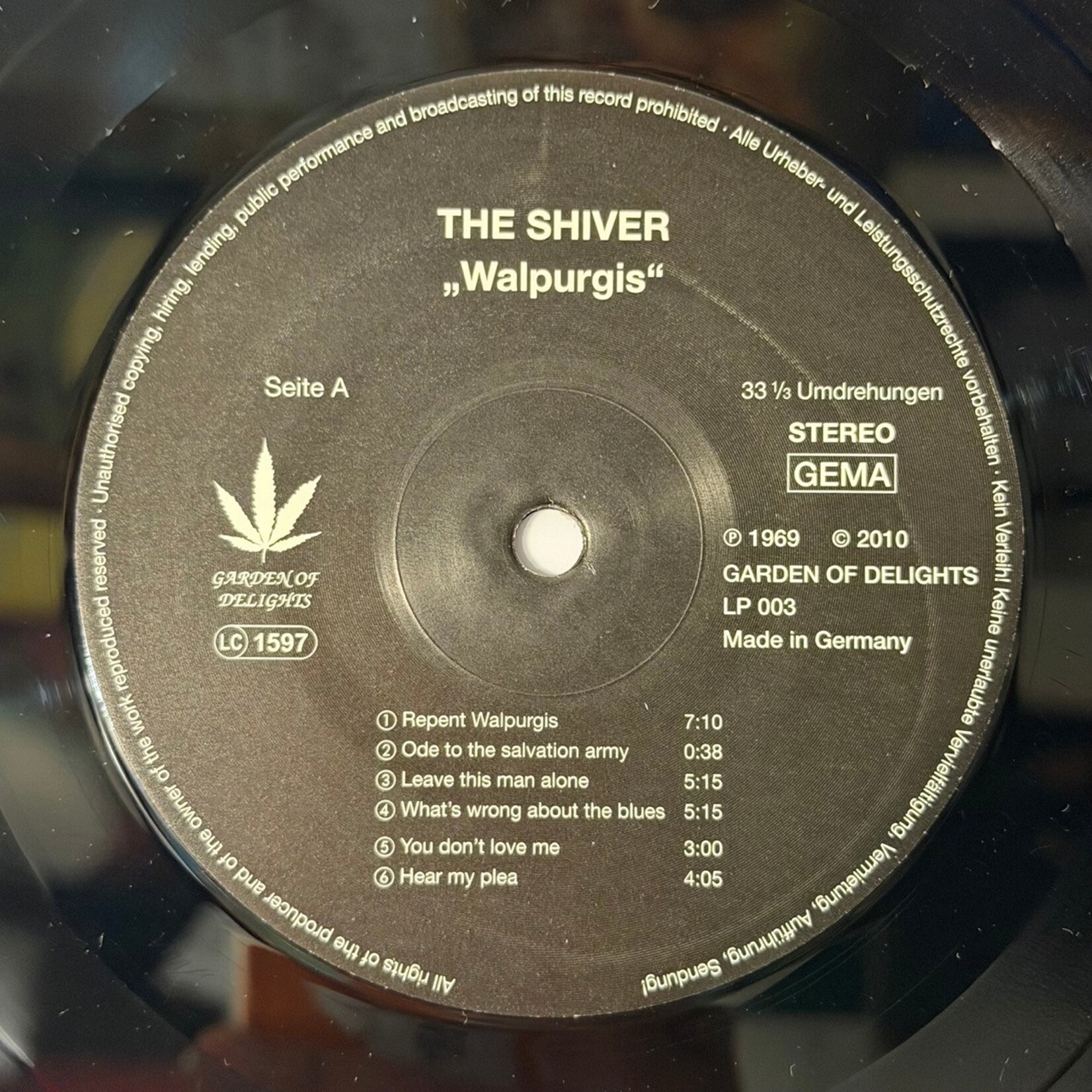 [Kollectible Vinyl] The Shiver: Walpurgis (2010, GERMANY, Reissue, Krautrock Monster, NM) [GARDEN OF DELIGHTS]