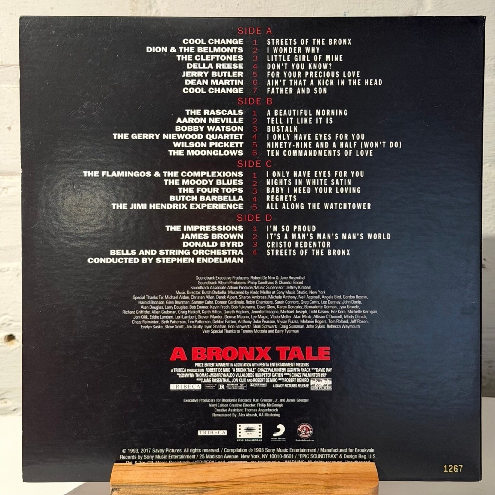 [Kollectible Vinyl] Various: A Bronx Tale (Music from the Motion Picture) (2017, USA, Limited Edition, Numbered, EX) [SONY]