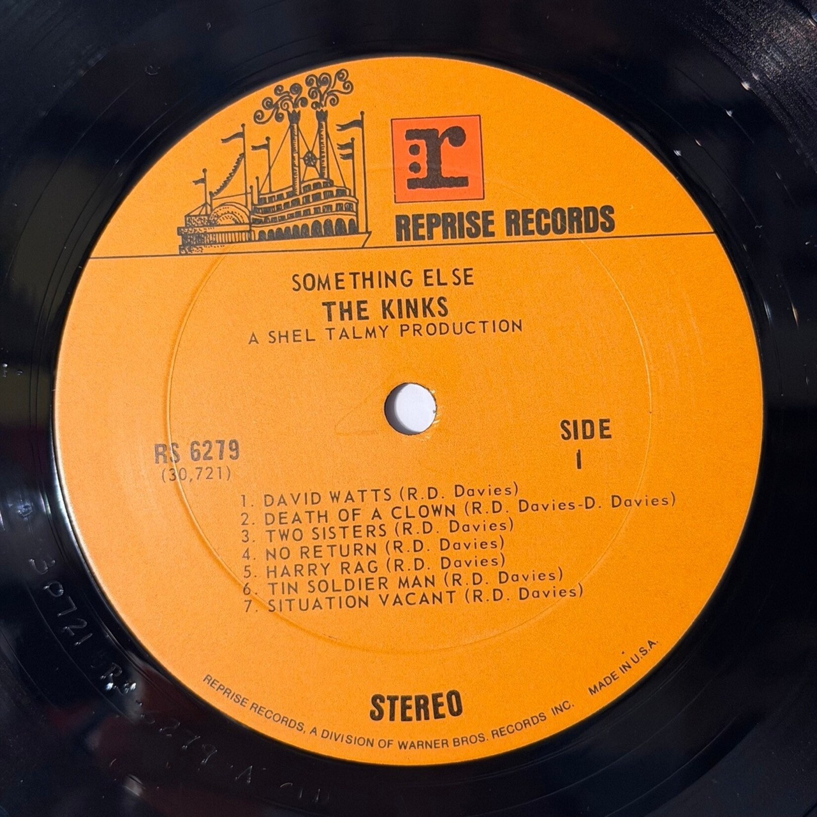 [Kollectible Vinyl] Kinks: Something Else By The Kinks (1971, USA, Solid Brown Reprise, VG+) [REPRISE]
