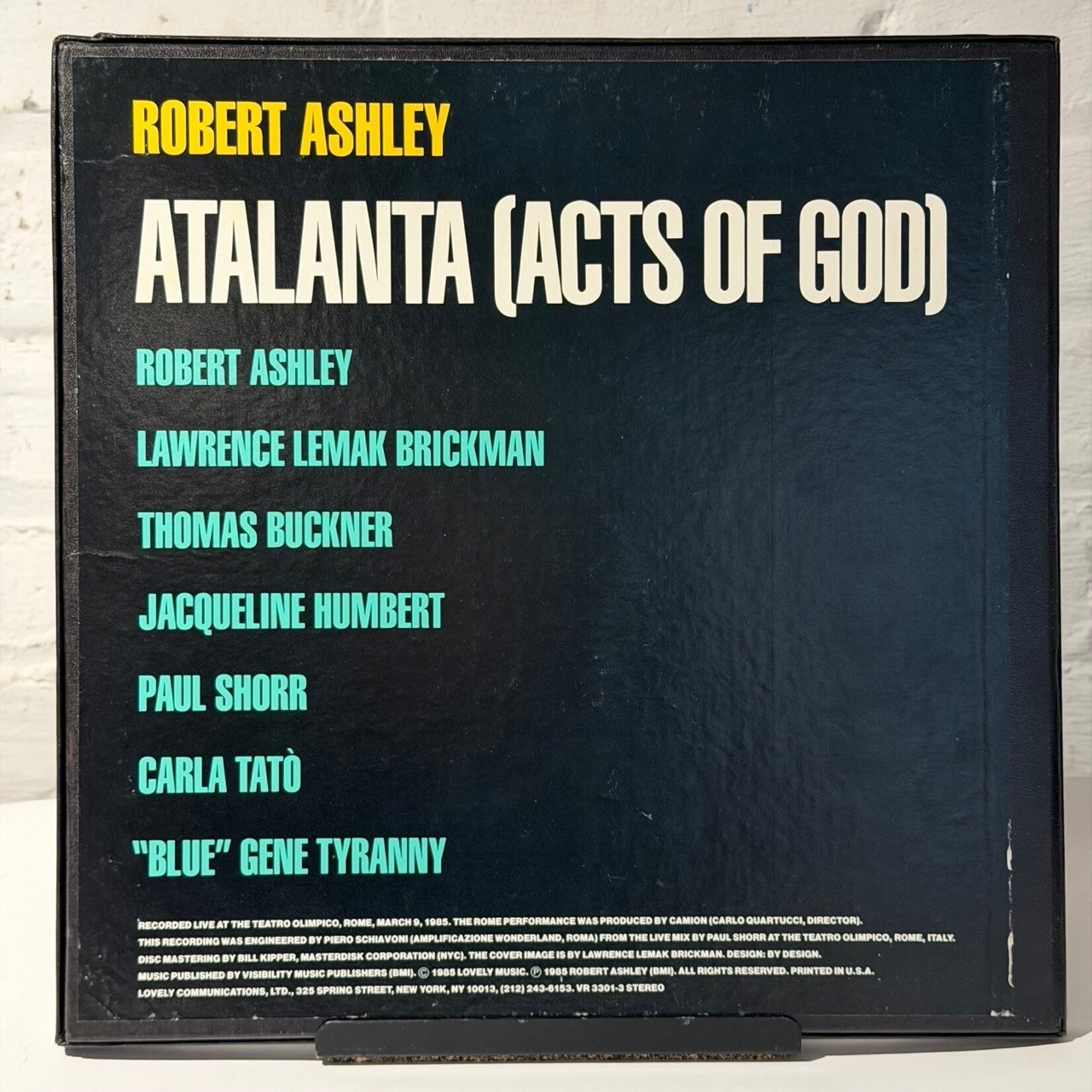 [Kollectible Vinyl] Ashley, Robert: Atalanta (ACTS OF GOD) (1985, USA, VG+) [LOVELY MUSIC]