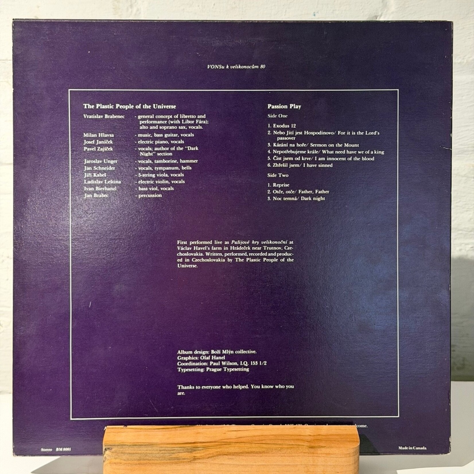 [Kollectible Vinyl] The Plastic People: Passion Play (1980, Canada, NM) [BOZI MYLN]