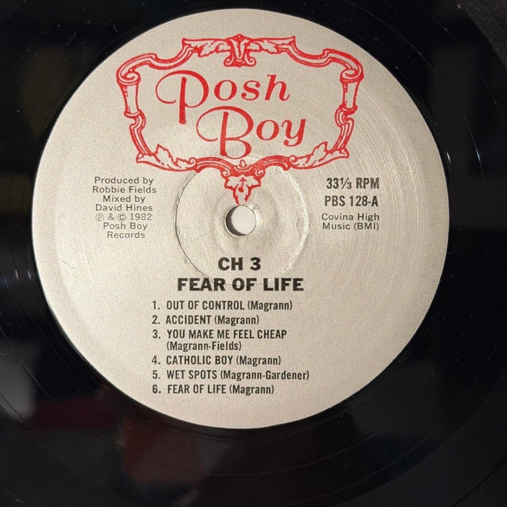 [Kollectible Vinyl] CH3: Fear Of Life (1982, w/Insert, USA, Ex) [POSH BOY]