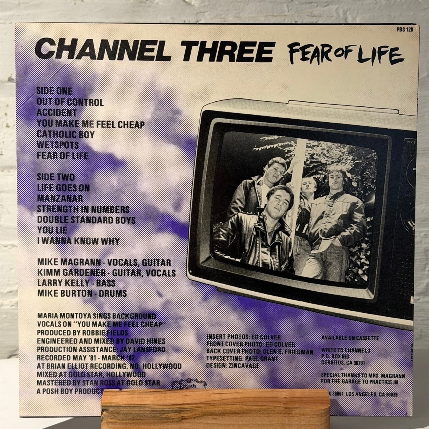 [Kollectible Vinyl] CH3: Fear Of Life (1982, w/Insert, USA, Ex) [POSH BOY]