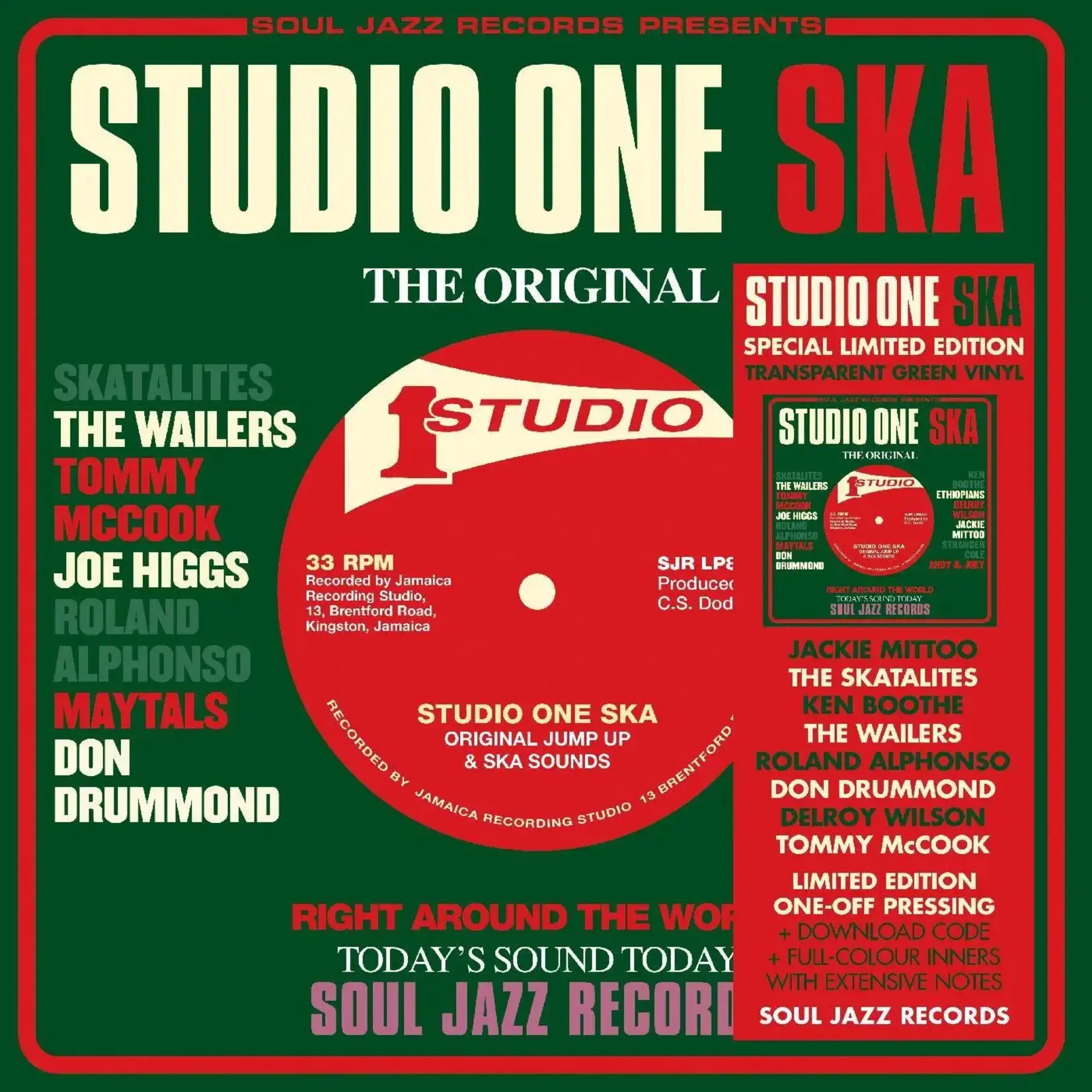 [New Vinyl] Soul Jazz Records Presents: Studio One Ska (2LP, Red Vinyl) [SOUL JAZZ RECORDS]