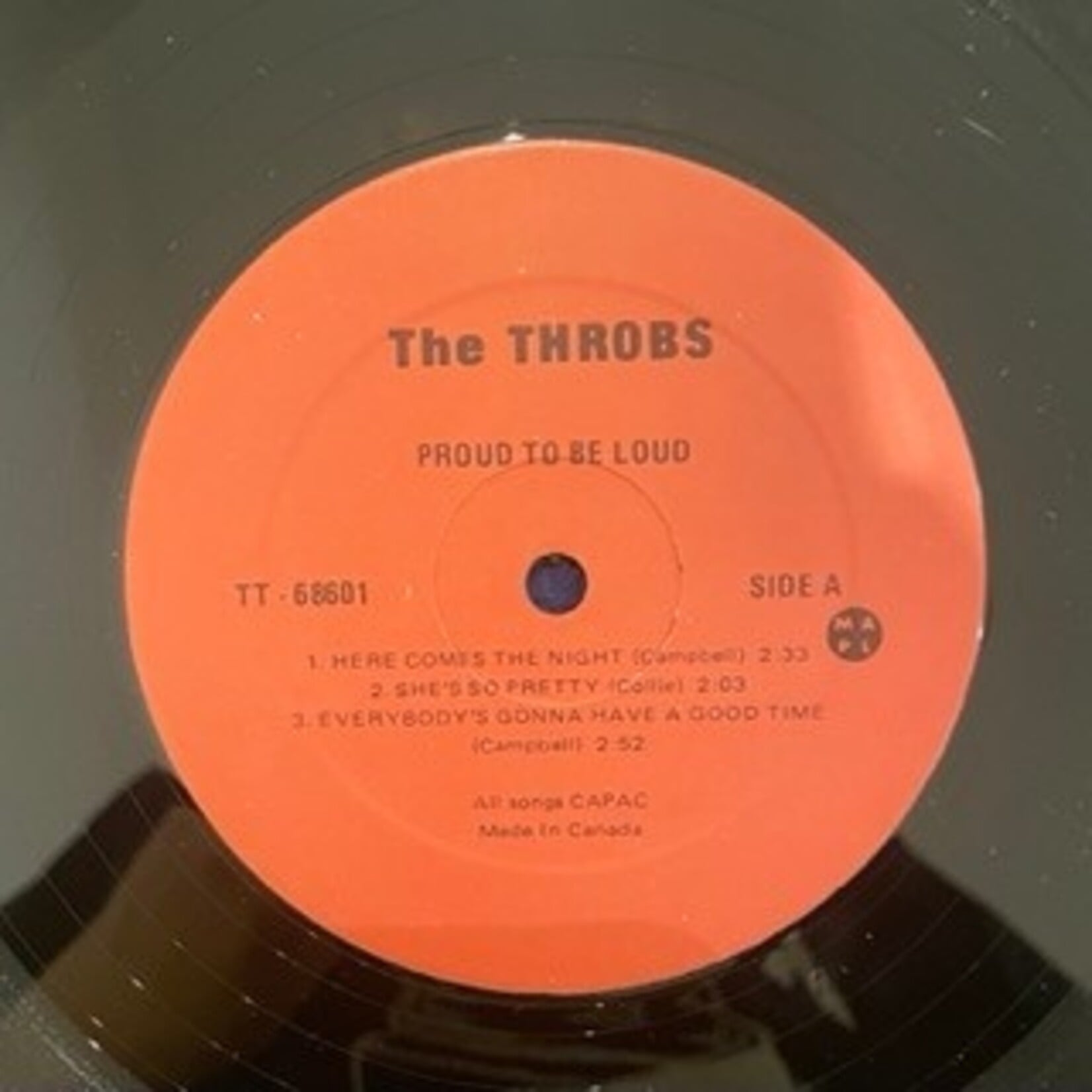 [Kollectible Vinyl] The Throbs: Proud To Be Loud (1986, Canada, 12" EP, VG+) [NO LABEL]