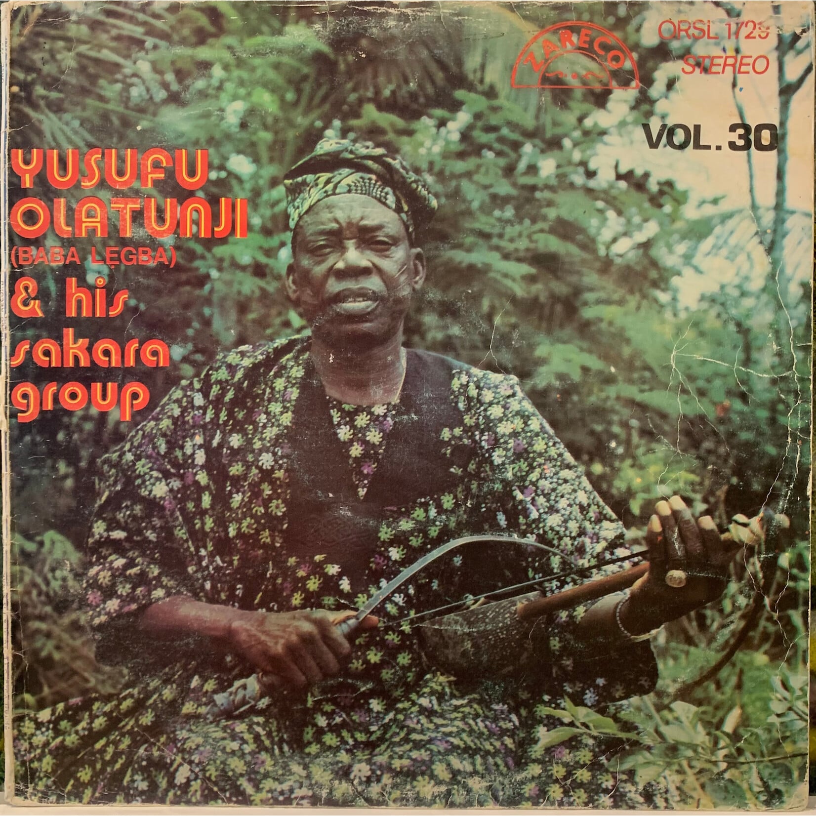 [Kollectible Vinyl] Olatunji, Yusufu & His Sakara Group: Volume 33 (Nigeria, 1980, G+, Volume Mismatch - Sleeve For Volume 30) [FONTANA]
