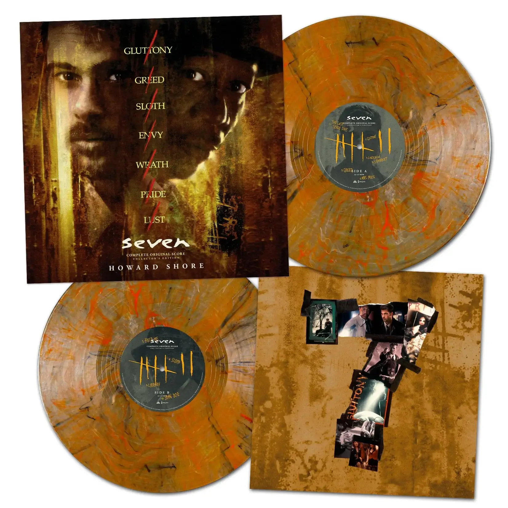 [New] Shore, Howard: Se7en O.S.T. (2LP-180g/brown, black & red swirl) [WAXWORK RECORDS]
