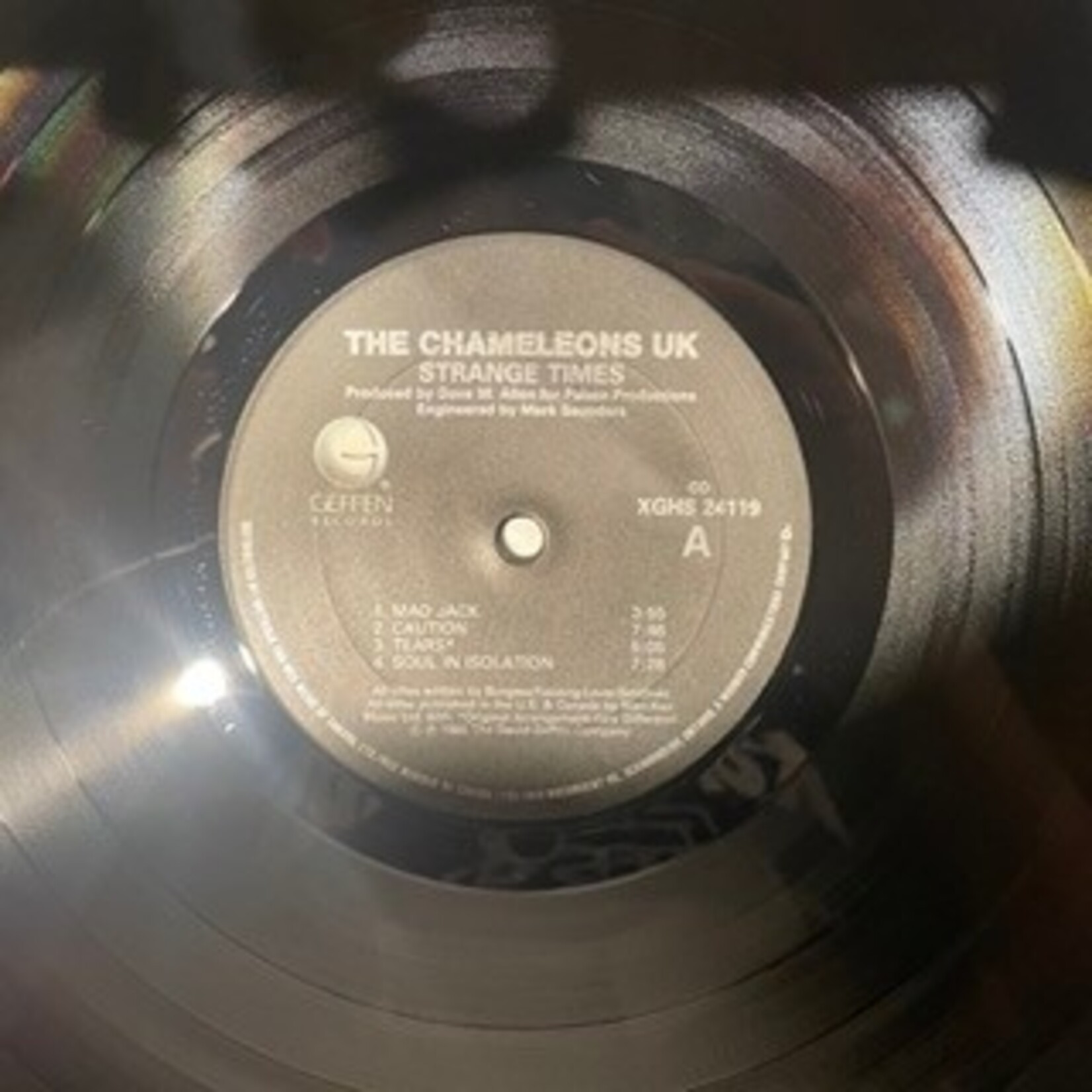 [Kollectible Vinyl] The Chameleons UK: Strange Times (1986, Canada, VG) [GEFFEN]