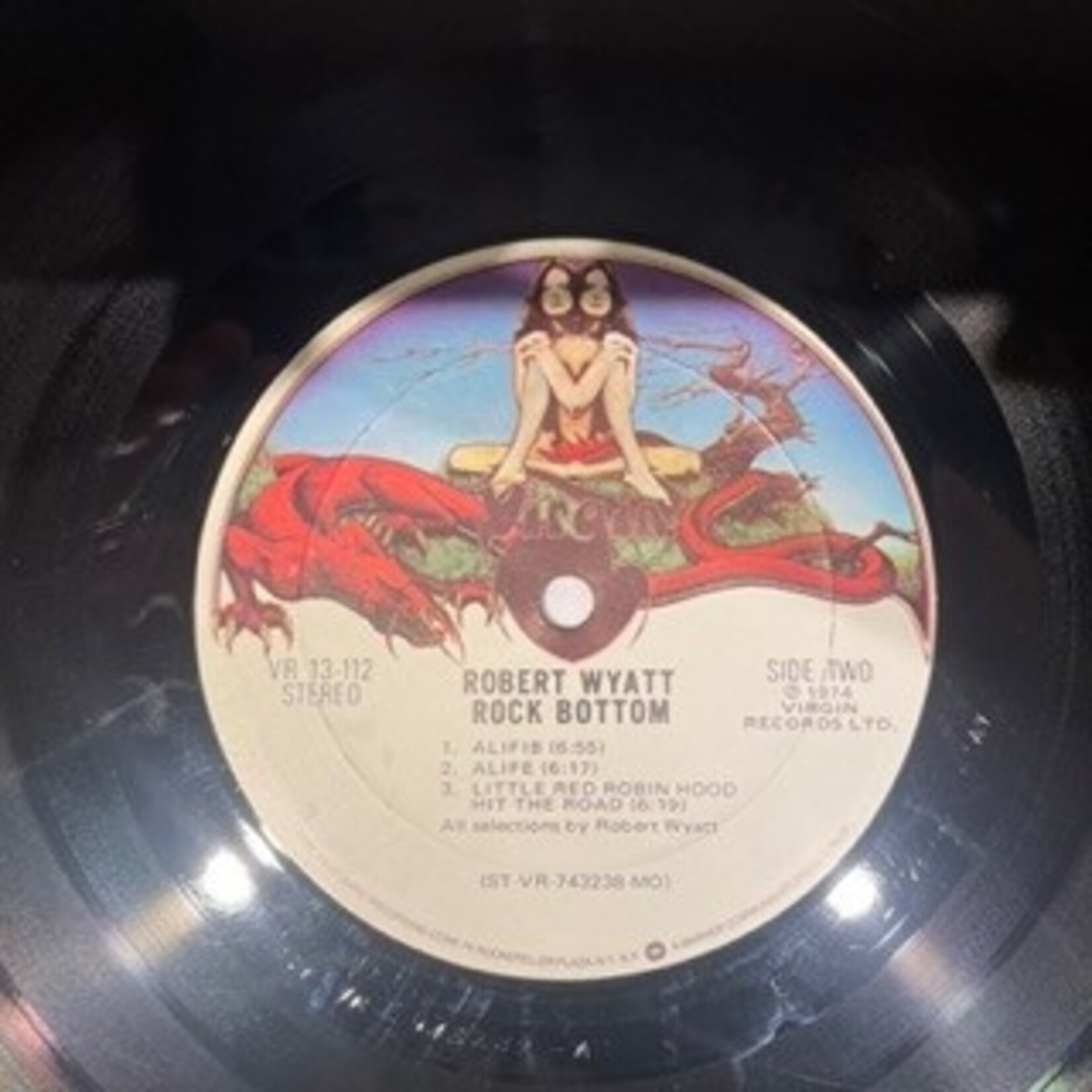 [Kollectible Vinyl] Wyatt, Robert: Rock Bottom (1974, USA, VG+) [VIRGIN]