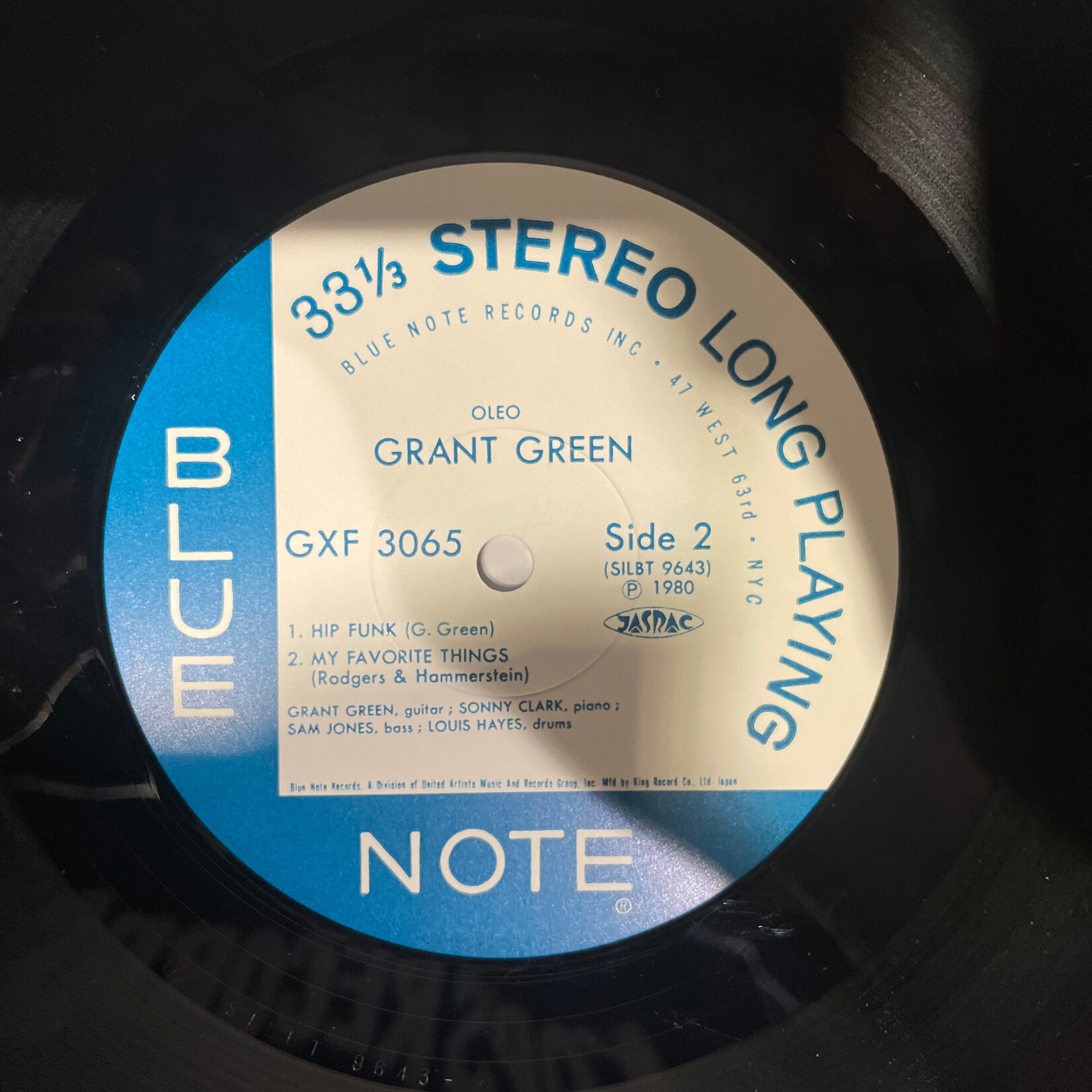 [Kollectible Vinyl] Green, Grant: Oleo (1980, Japan, 1st Issue, w/Insert, EX) [BLUE NOTE]