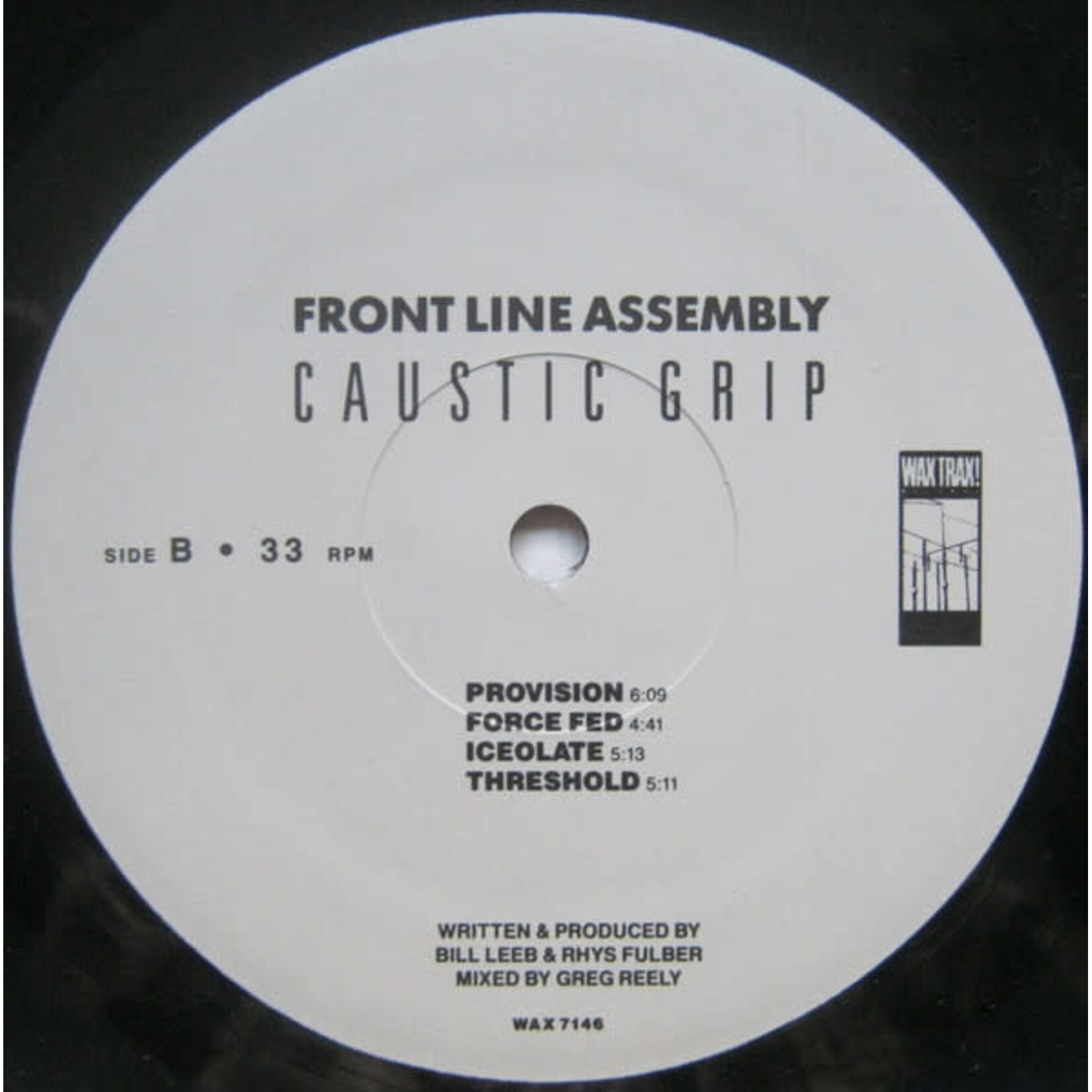 [Kollectible Vinyl] Front Line Assembly: Caustic Grip (1990, USA, SEALED) [WAX TRAX]