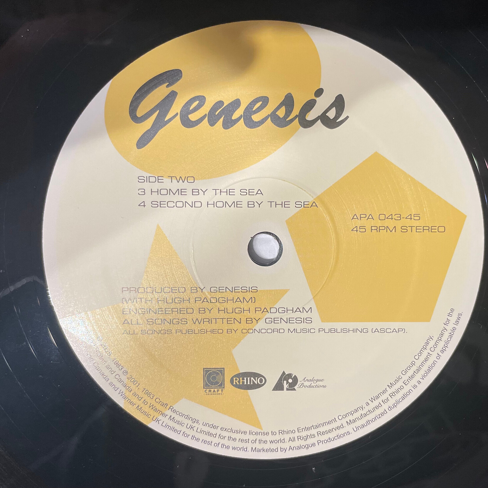 [Kollectible Vinyl] Genesis: Self-titled (2025, USA, 2x12"-45 RPM, Numbered, EX) [ANALOGUE]