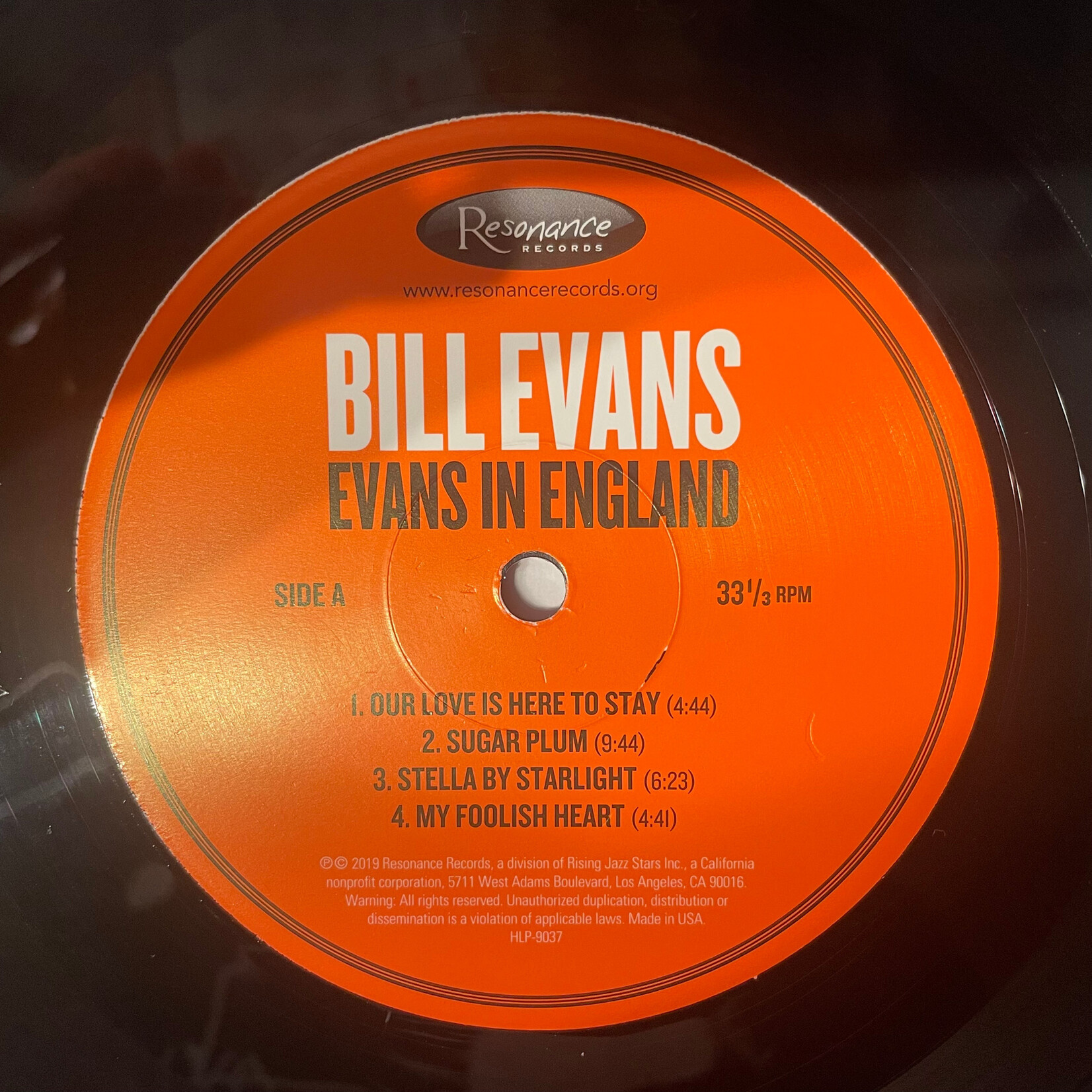 [Kollectible Vinyl] Evans, Bill: Evans In England (2019, USA, EX) [RESONANCE]