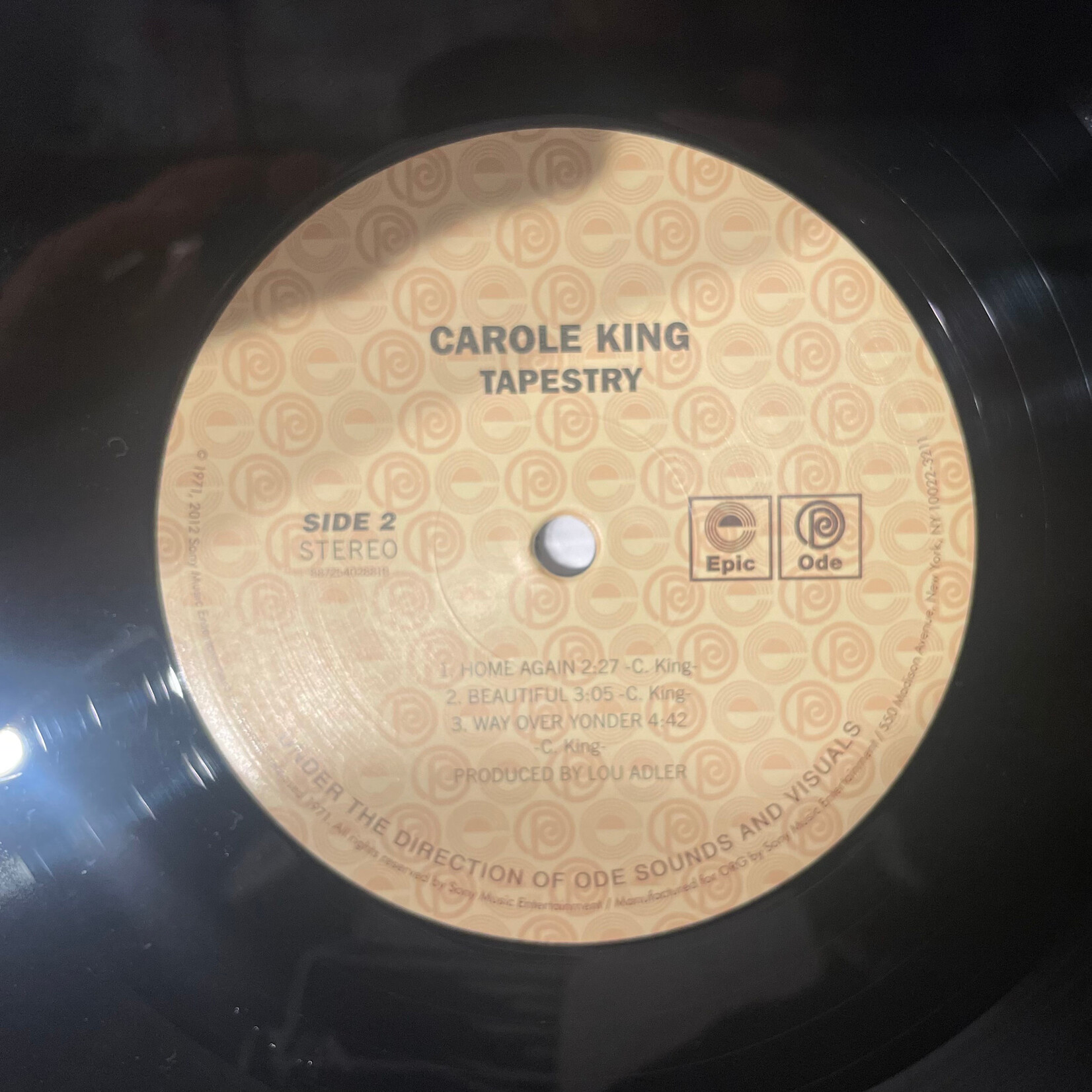 [Kollectible Vinyl] King, Carole: Tapestry (2012, USA, Ltd. Edition, VG+) [EPIC]