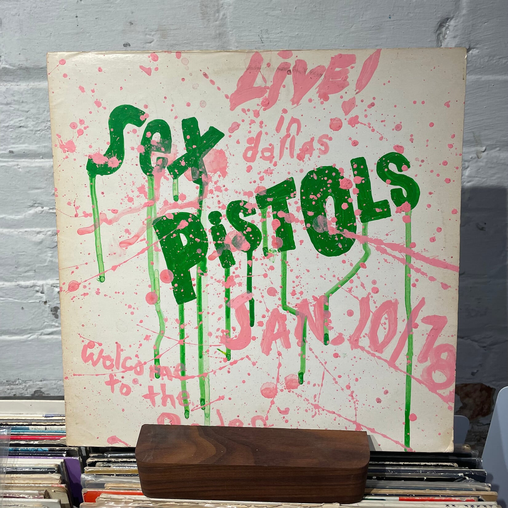 [Kollectible Vinyl] Sex Pistols: Welcome To The Rodeo (1978, Unofficial Handmade Cover, VG+) [RUTHLESS RHYMES]