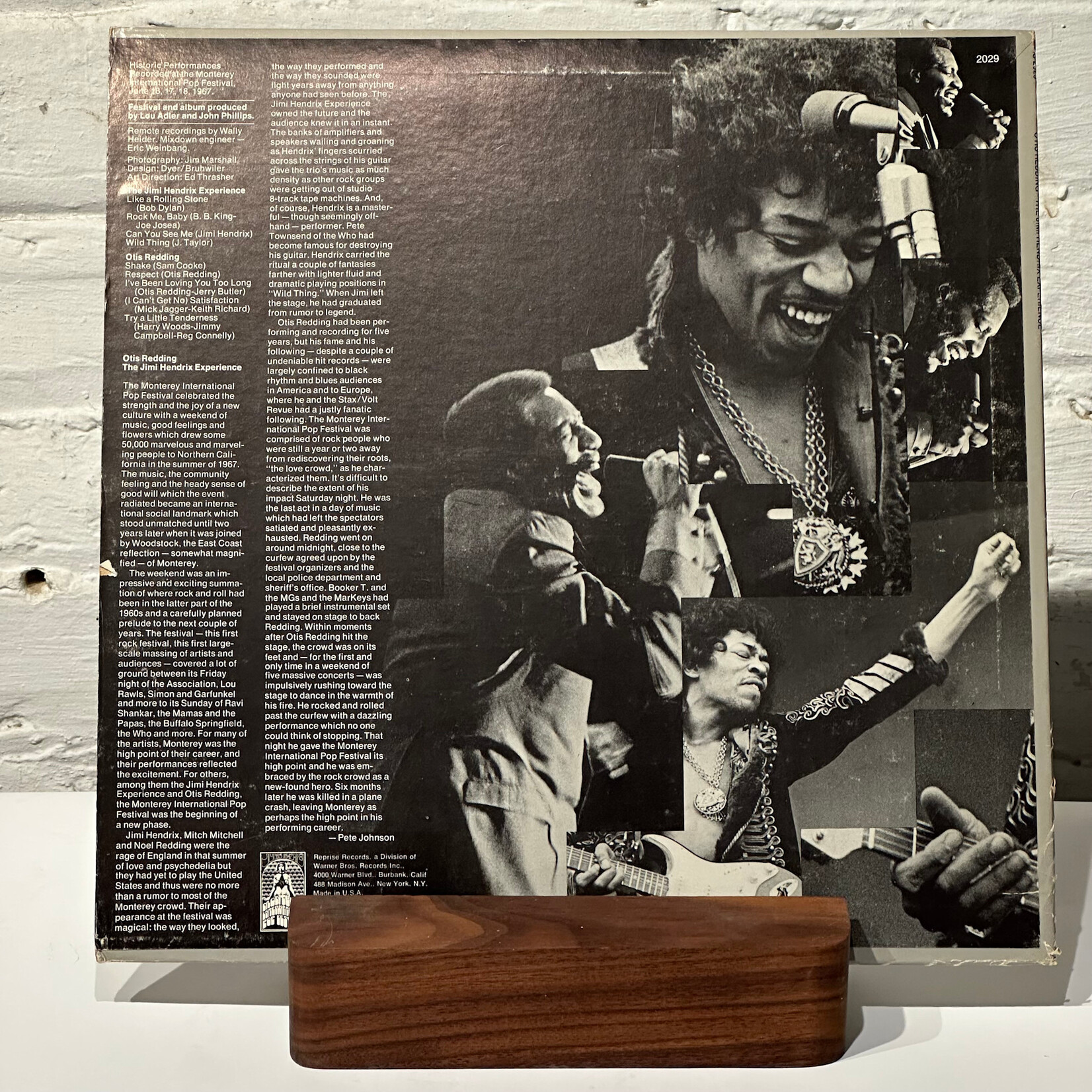 [Kollectible Vinyl] Redding, Otis/The Jimi Hendrix Experience: Historic Performances Recorded At The Monterey International Pop Festival (1970, USA, White Promo, VG+)  [REPRISE]