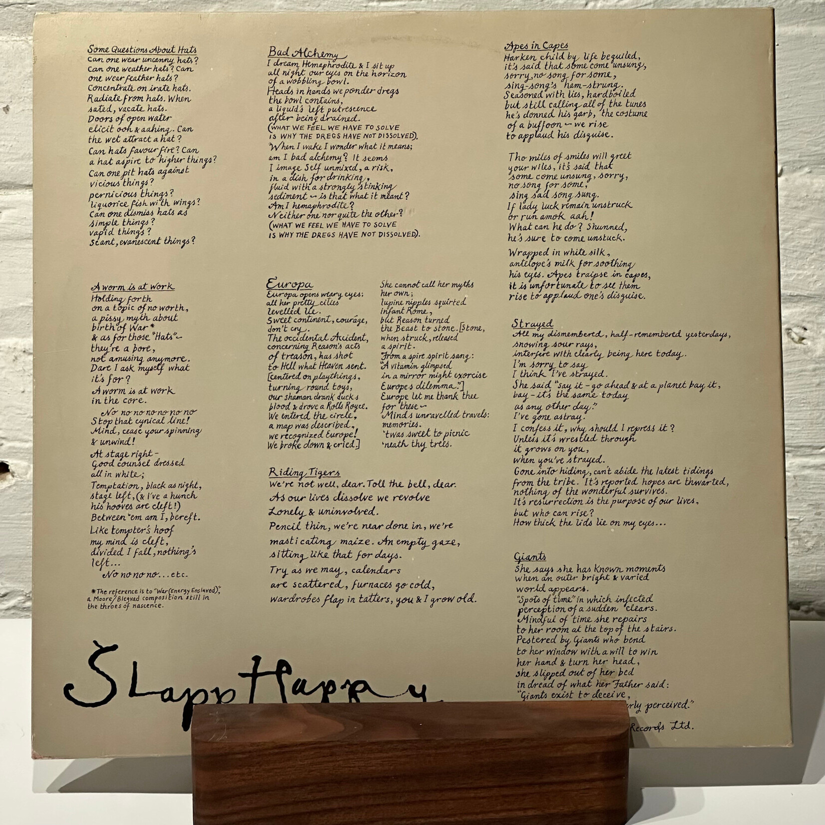 [Kollectible Vinyl] Slapp Happy/Henry Cow: Desperate Straights (1975, UK, Art Rock, Disc EX) [VIRGIN]