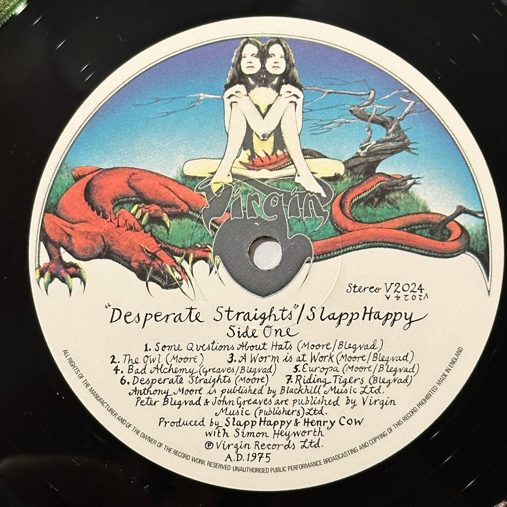 [Kollectible Vinyl] Slapp Happy/Henry Cow: Desperate Straights (1975, UK, Art Rock, Disc EX) [VIRGIN]