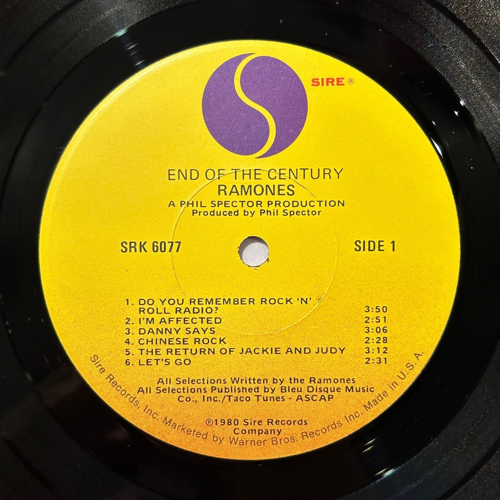 [Kollectible Vinyl] Ramones: End of the Century (1980, USA, Promo Stamp, w/Inner, Disc EX) [SIRE]
