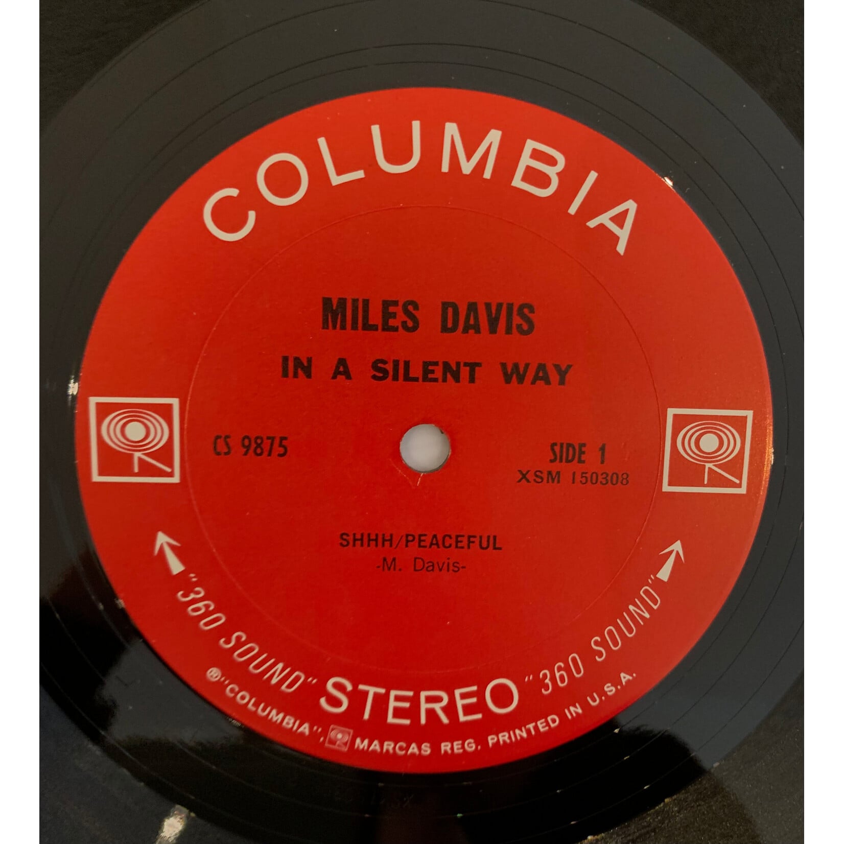 [Kollectible Vinyl] Davis, Miles: In A Silent Way (1969, USA, 2 - Eye, Demo Stamp, VG+) [COLUMBIA]