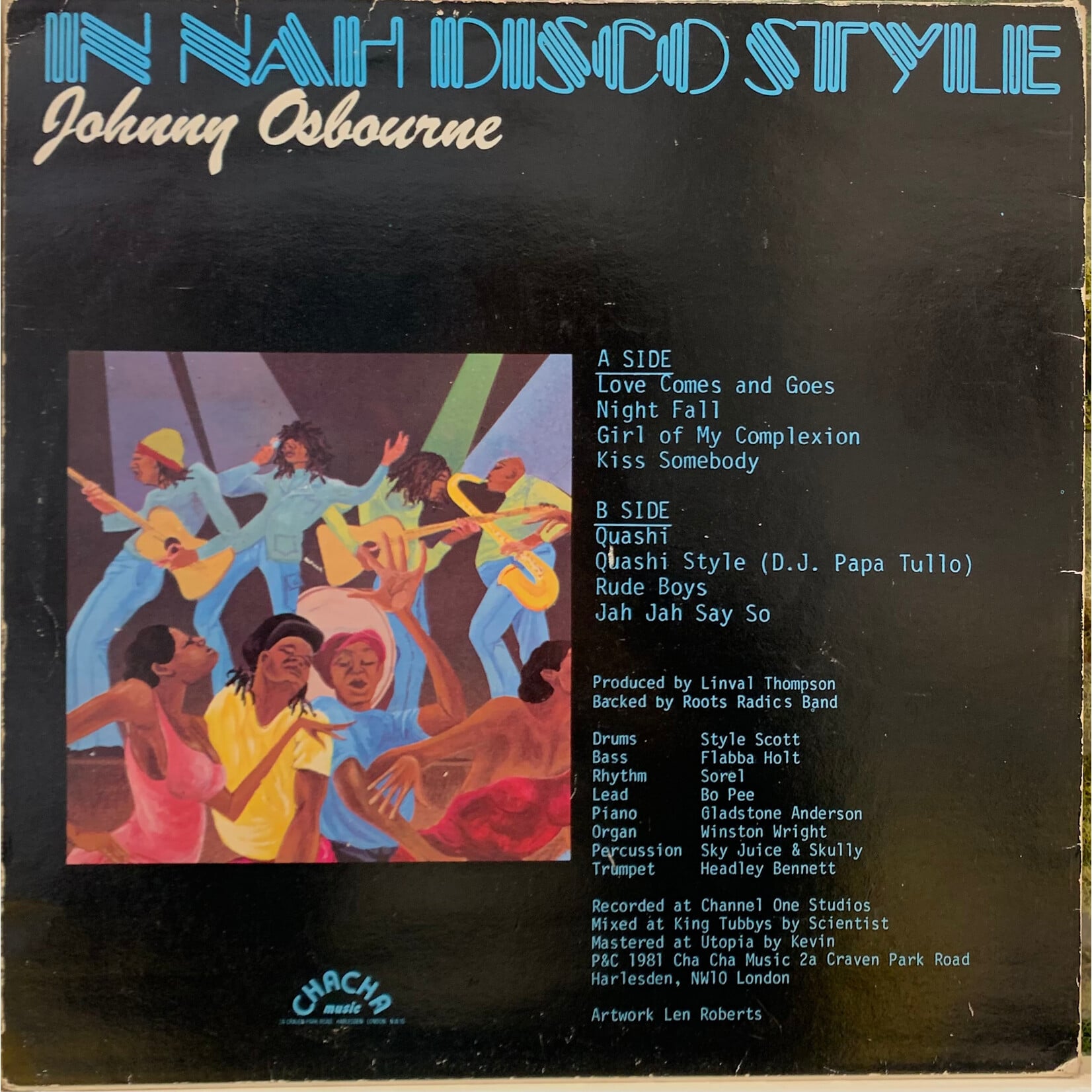 [Kollectible Vinyl] Osbourne, Johnny: In Nah Disco Style (1981, UK, Red Wax, VG) [CHA CHA]
