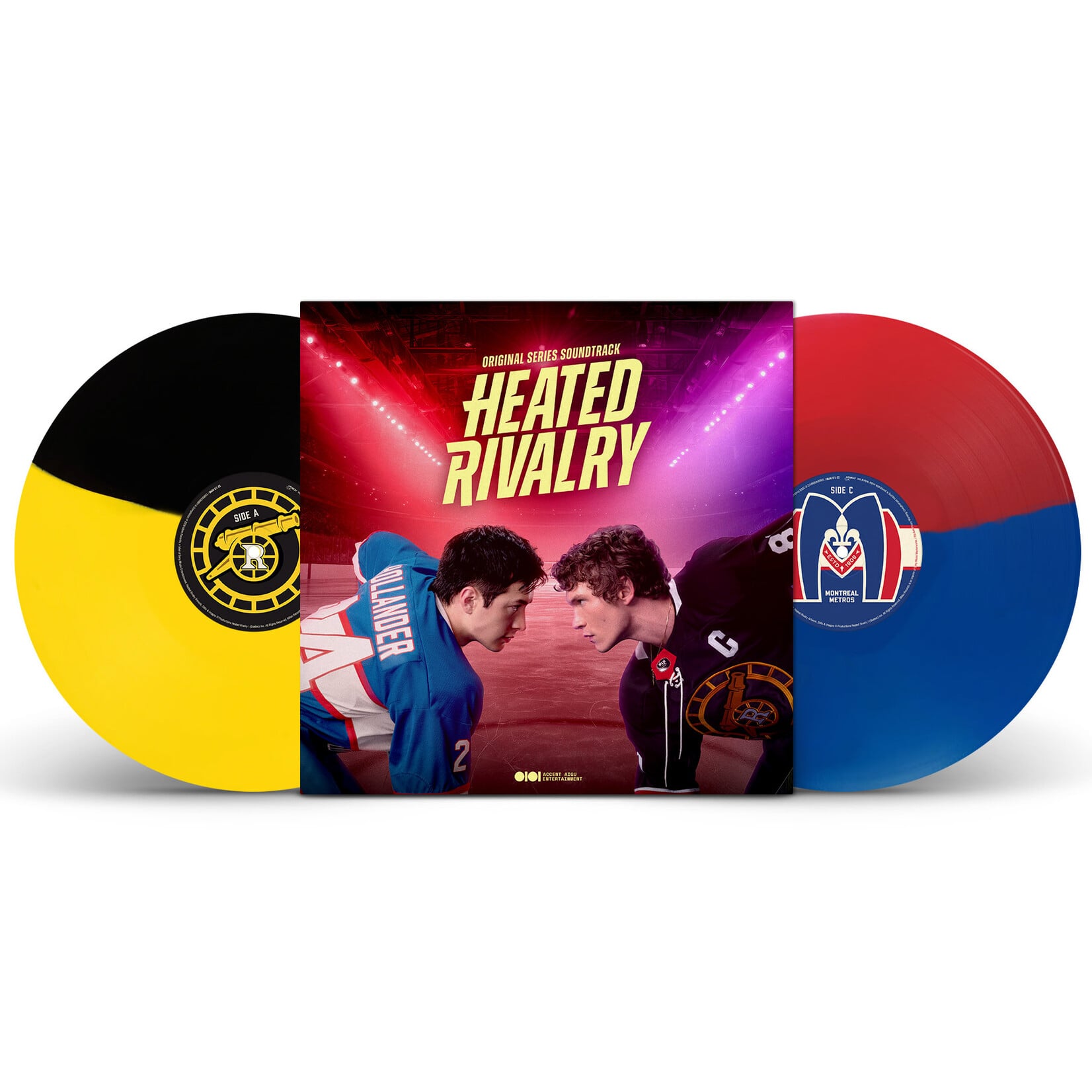 [New Vinyl] Various: Heated Rivalry - Original Series Soundtrack (Team Colours, Black & Yellow, Blue & Red Vinyl) [Milan Records]