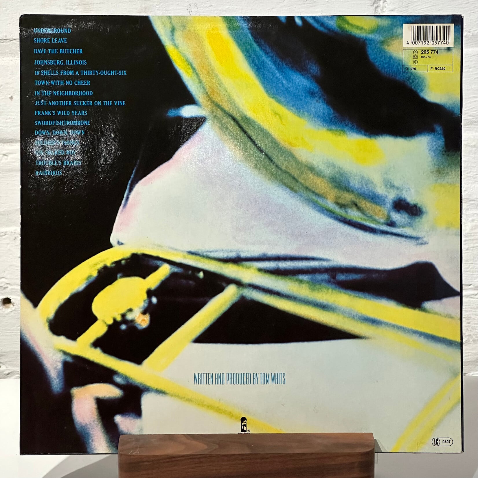 [Kollectible Vinyl] Waits, Tom: Swordfishtrombones (1986, Europe, VG+) [ISLAND]