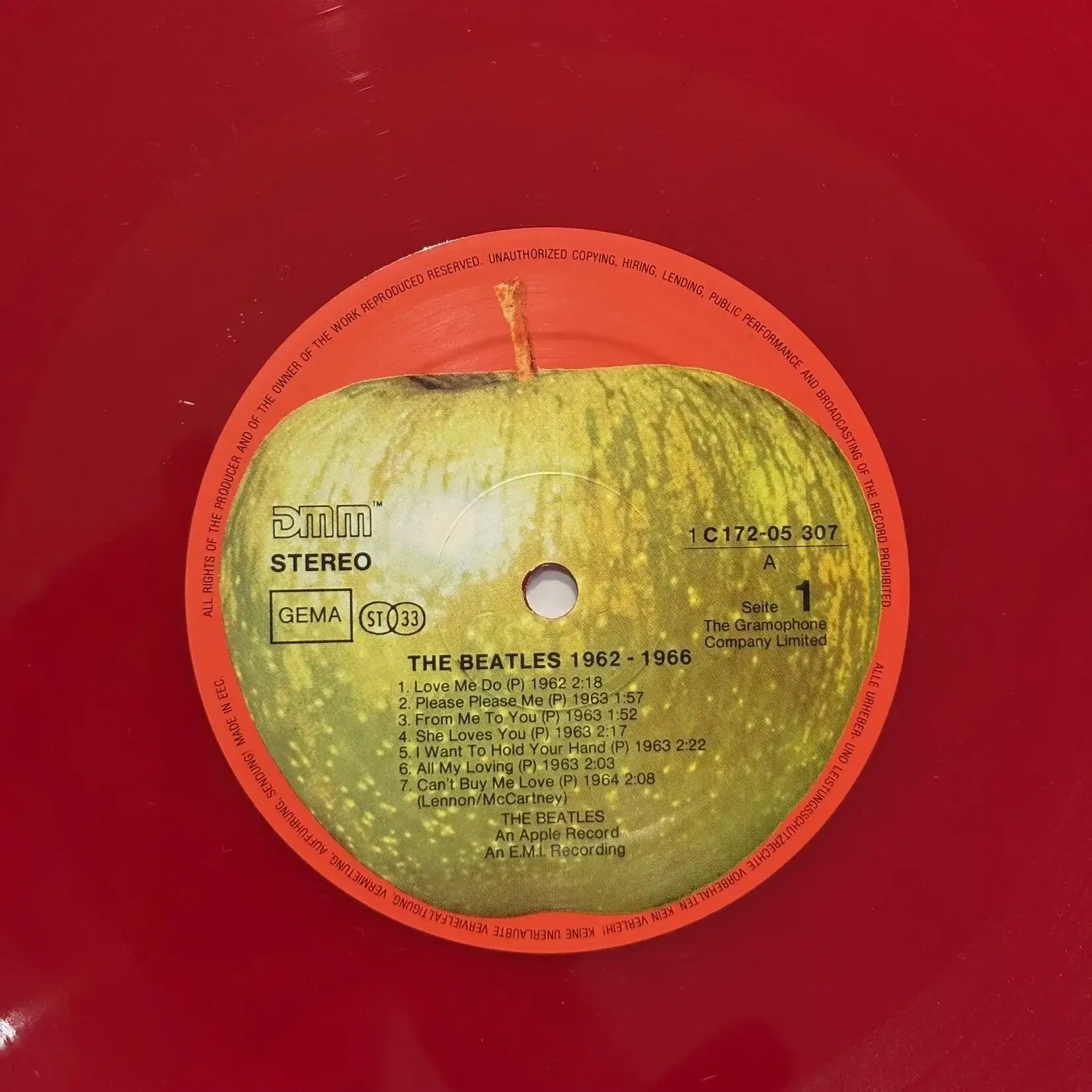 [Kollectible Vinyl] Beatles: 1962-1966 (1985, Germany, Red Wax, DMM, EX)