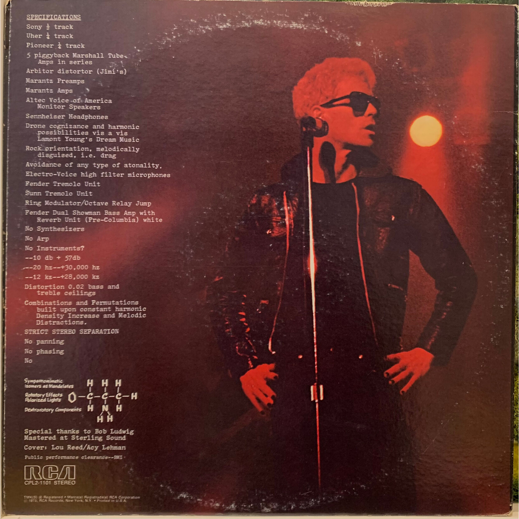 [Kollectible Vinyl] Reed, Lou: Metal Machine Music (1975, USA, Promo Sticker, VG+) [RCA]
