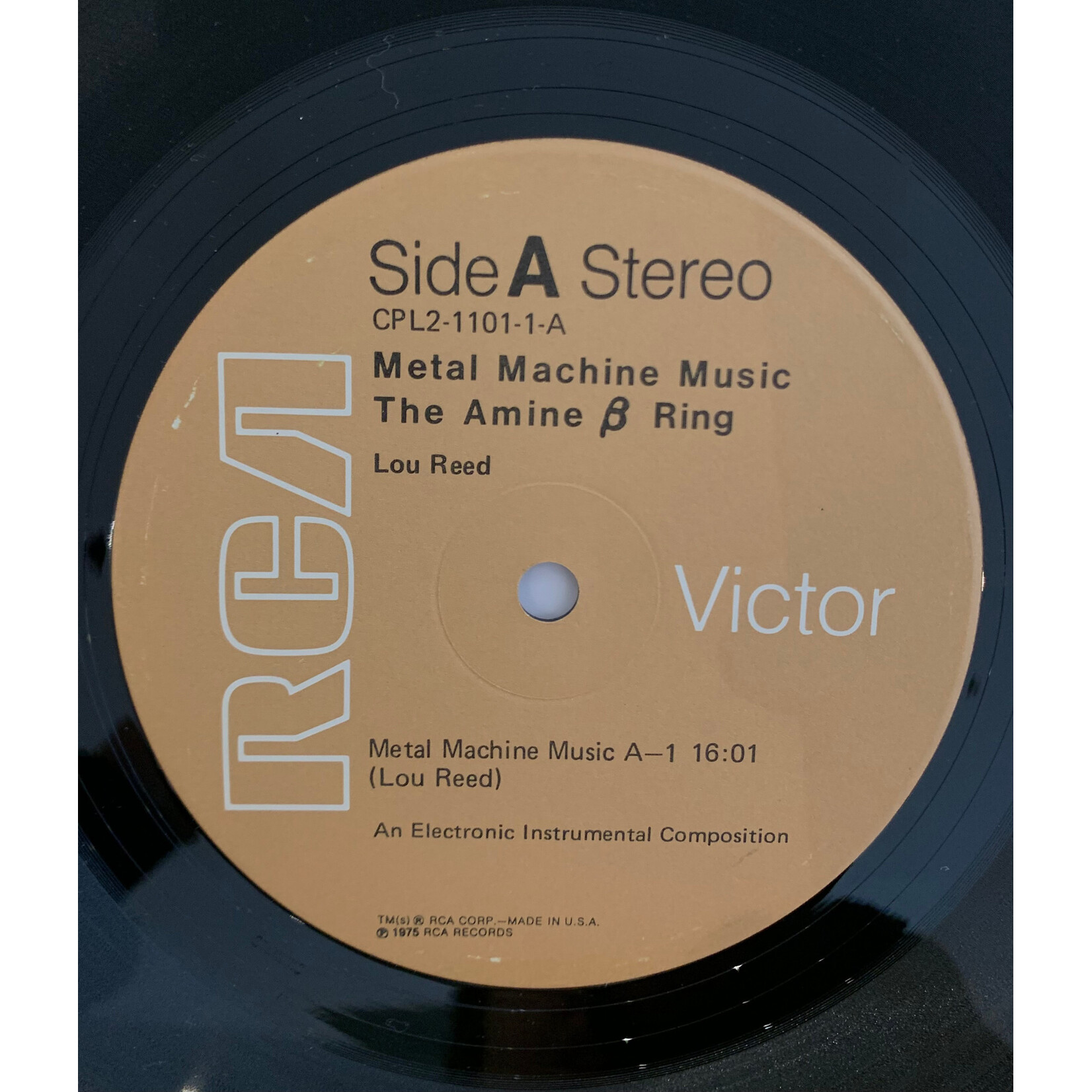 [Kollectible Vinyl] Reed, Lou: Metal Machine Music (1975, USA, Promo Sticker, VG+) [RCA]