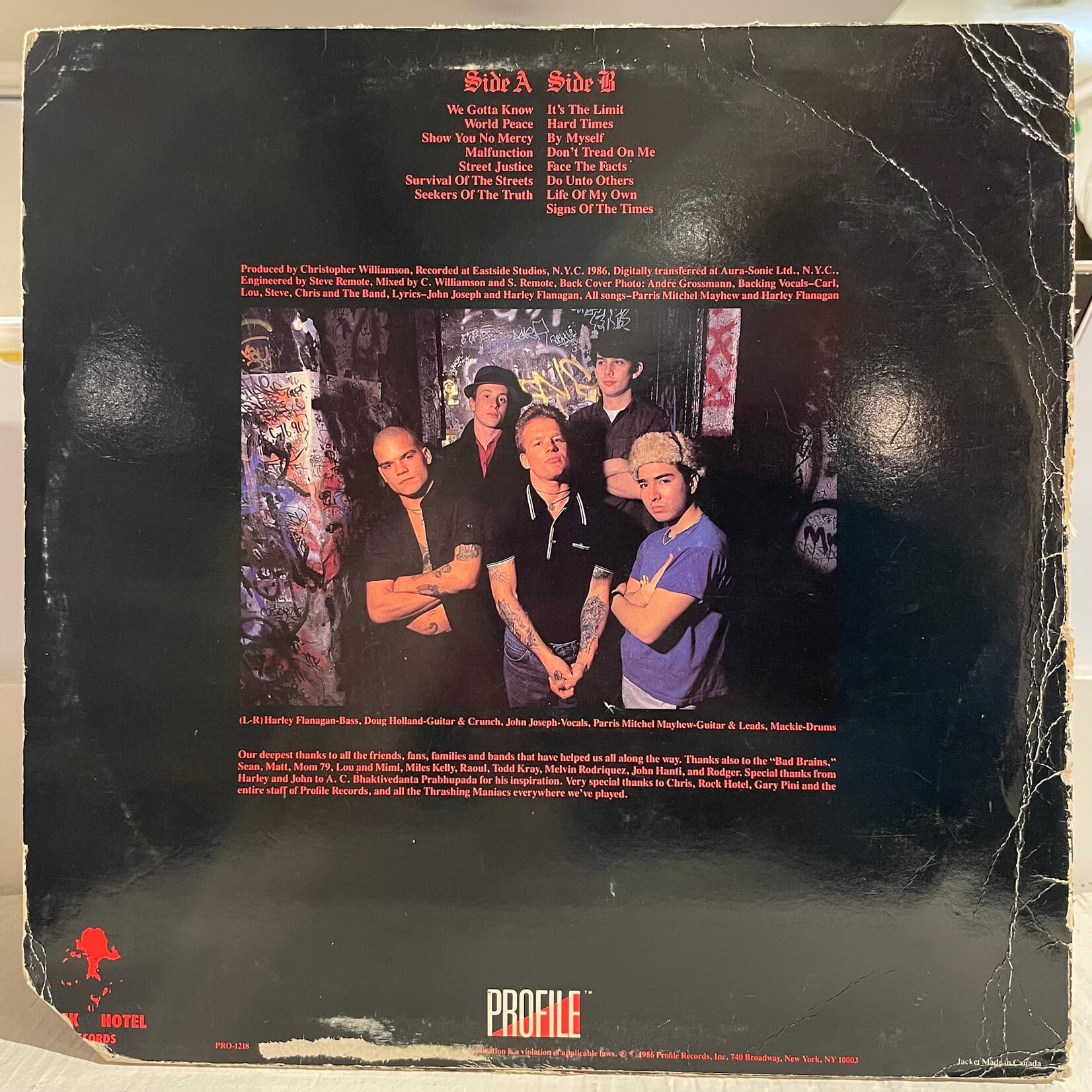 [Kollectible Vinyl] Cro Mags: The Age Of Quarrel (1986, USA, YorkU Copy, VG) [PROFILE]