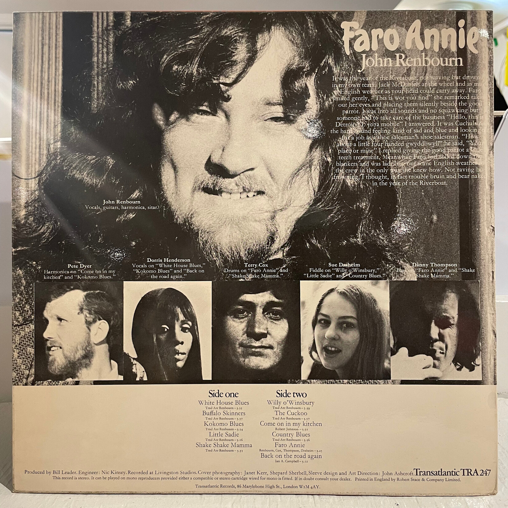 [Kollectible Vinyl] Renbourn, John: Faro Annie (1972, UK, EX) [TRANSATLANTIC]