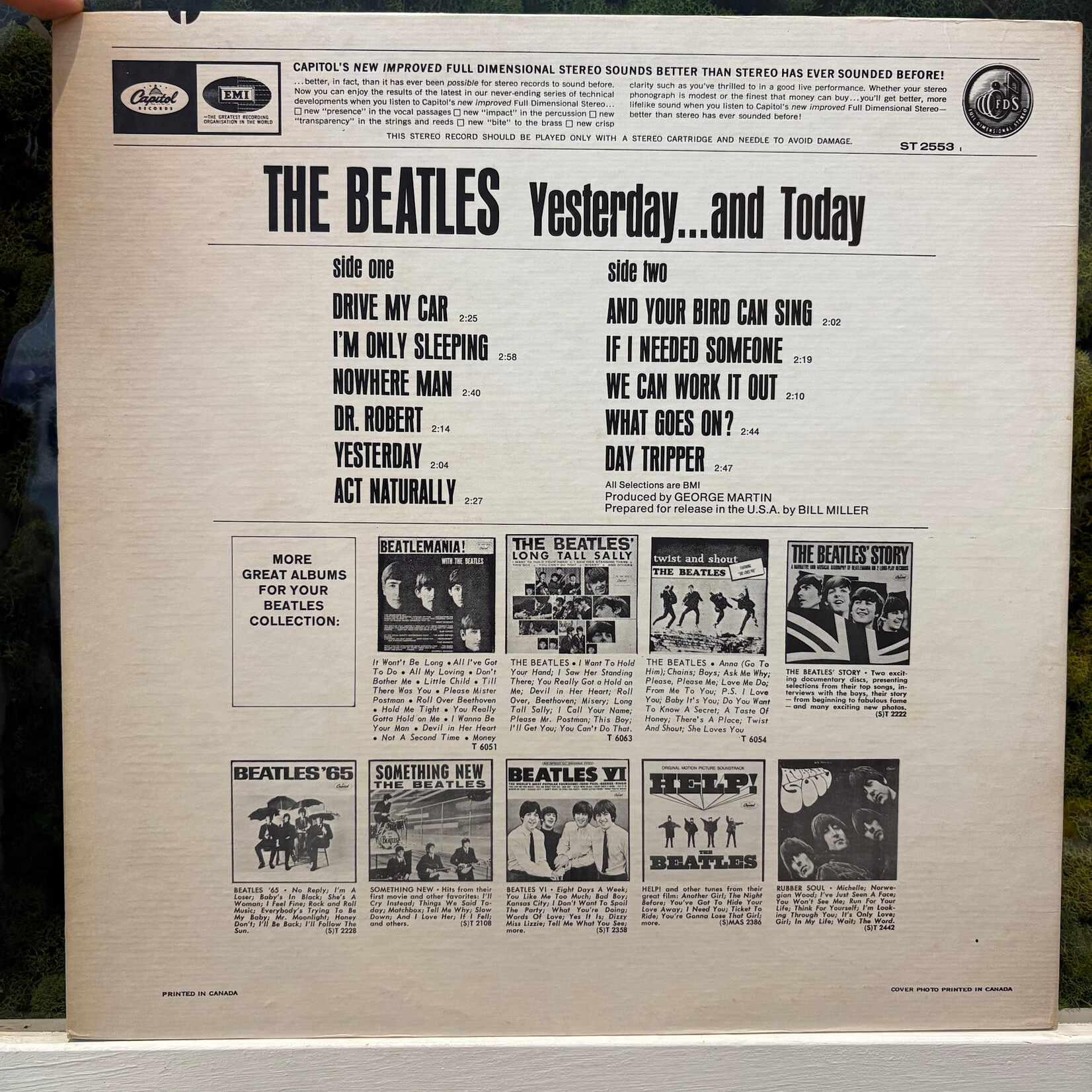 [Kollectible Vinyl] Beatles: Yesterday... And Today (1969,Canada, Green Target, VG+)