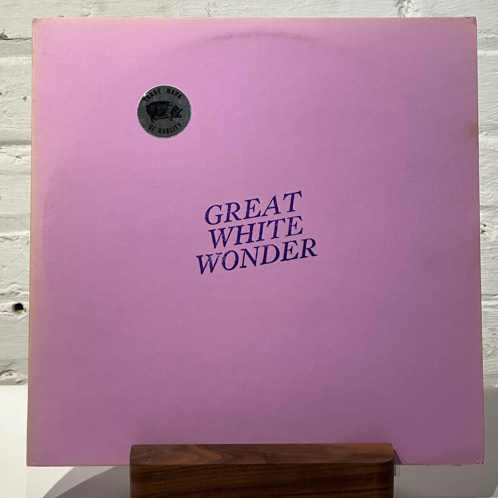 [Kollectible Vinyl] Dylan, Bob: Great White Wonder (1973, USA, Colour Vinyl, w/insert, Live, VG+) {TRADE MARK OF QUALITY}