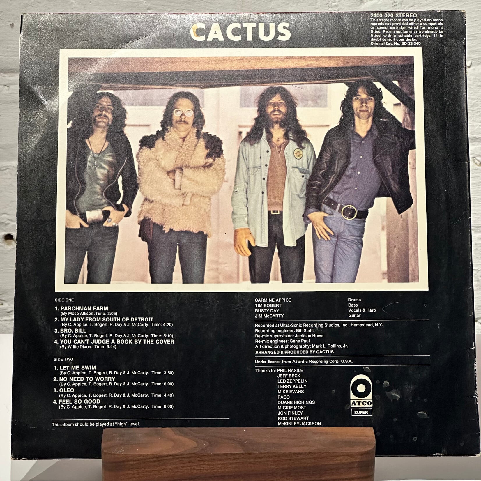 [Kollectible Vinyl] Cactus: Self-Titled (1970, UK, VG+) [ATCO]