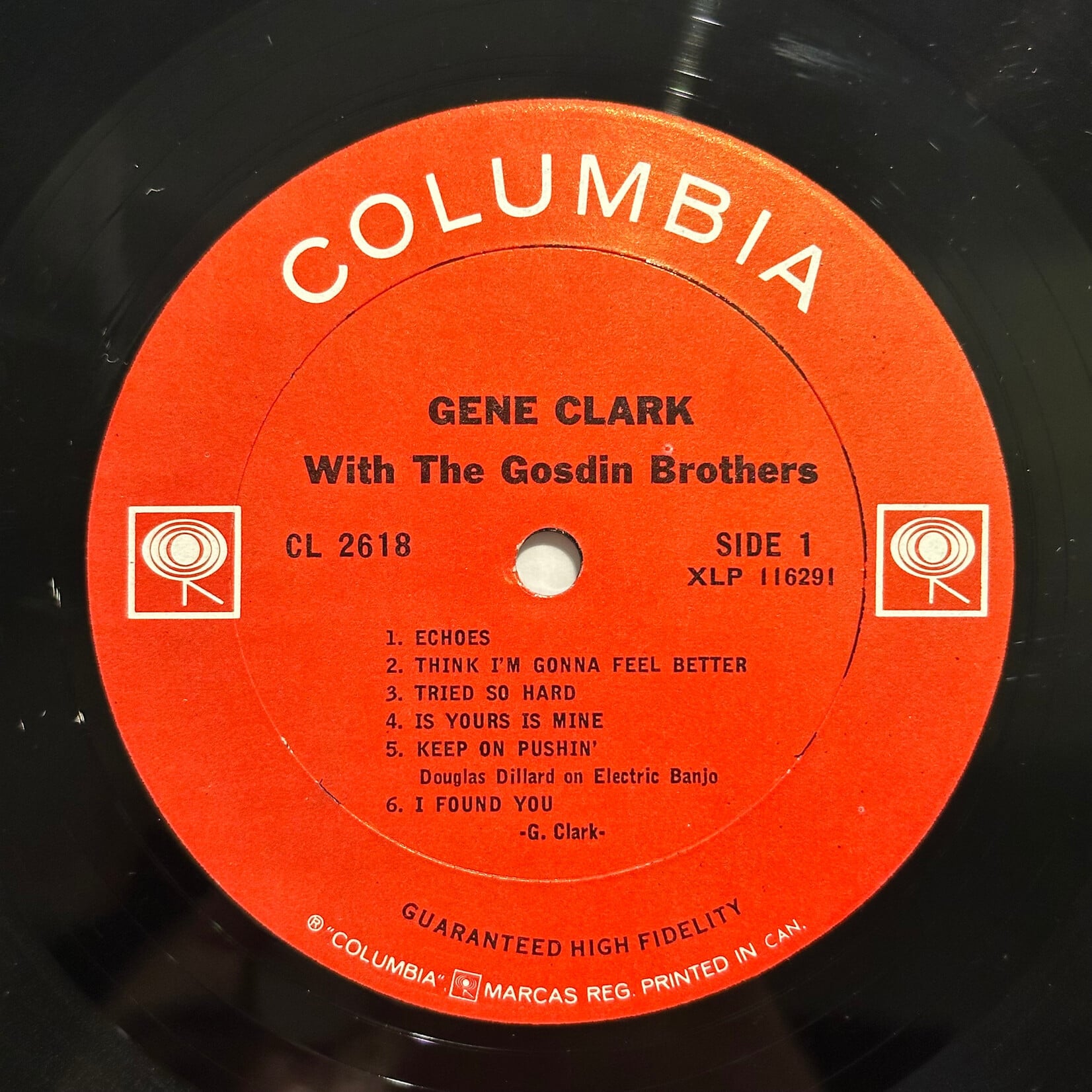 [Kollectible Vinyl] Clark, Gene: Gene Clark With The Gosdin Brothers (1967, Canada, VG) [COLUMBIA]