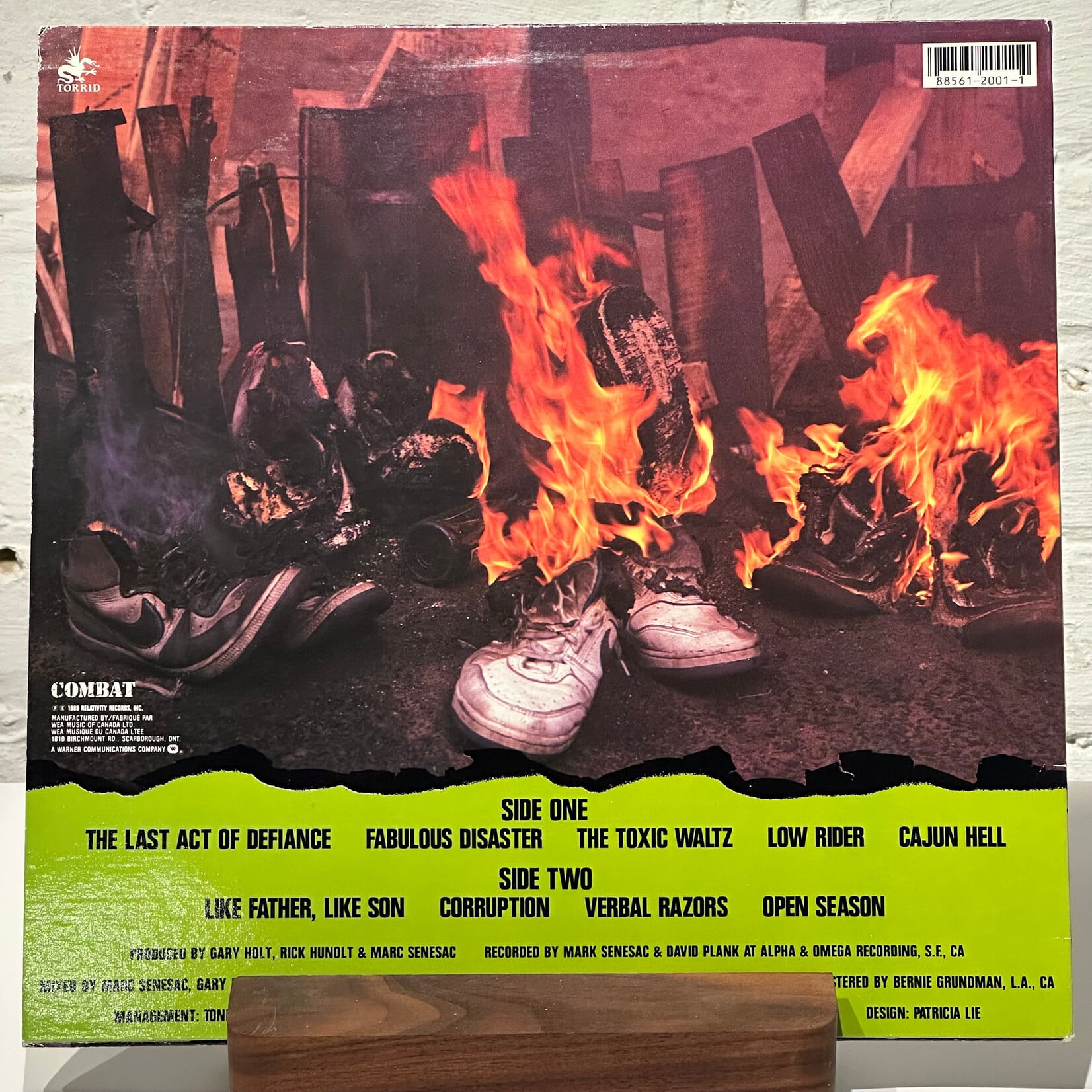 [Kollectible Vinyl] Exodus: Fabulous Disaster (1989, Canada, Metal, VG+) [COMBAT]