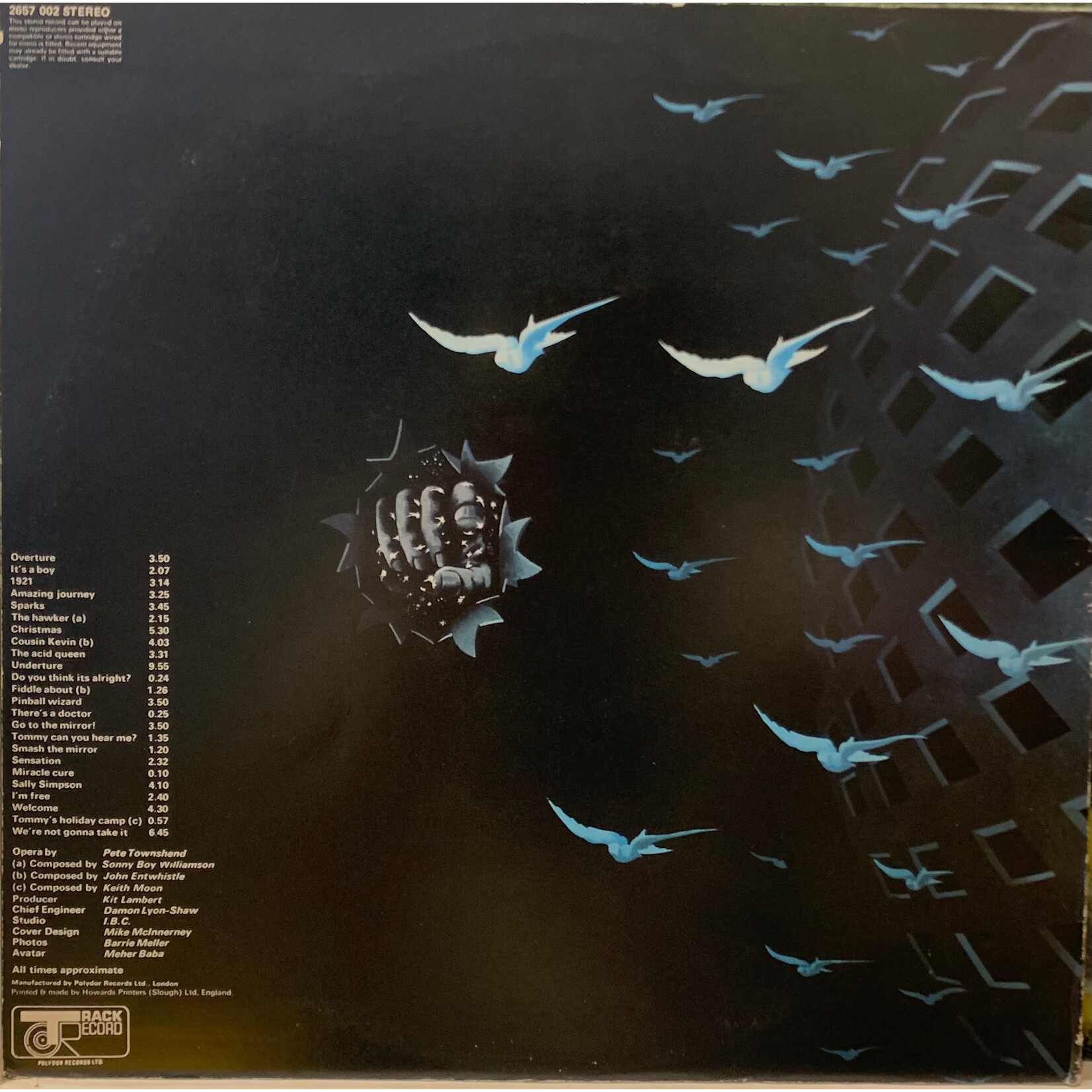 [Kollectible Vinyl] Who: Tommy (1969, UK, Black Track Label, Fold Out, EX) [TRACK]
