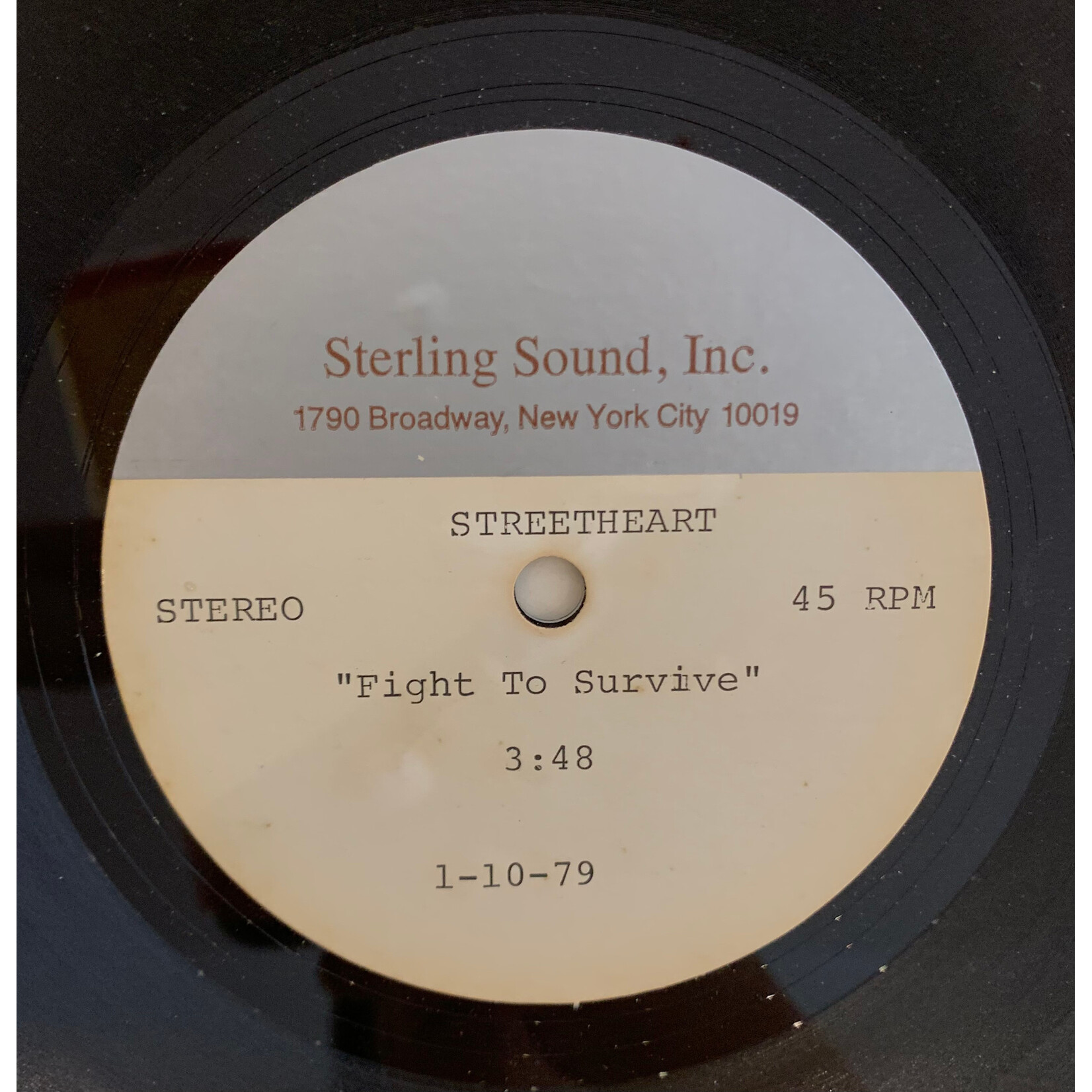 [Kollectible Vinyl] Streetheart: Under Heaven Over Hell (1970s, Canada, Promo Acetate, VG to VG+) [STERLING SOUND, INC.]