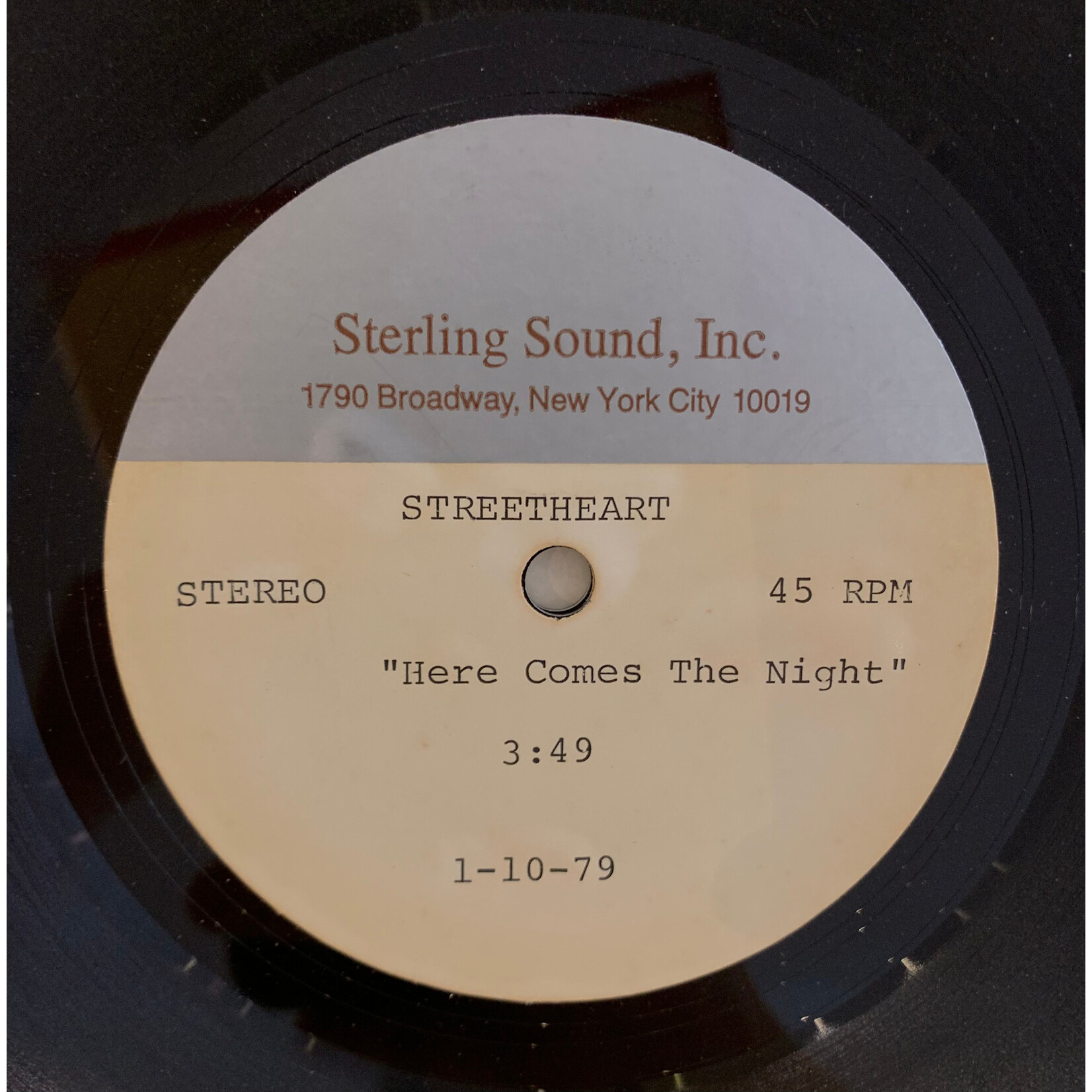 [Kollectible Vinyl] Streetheart: Under Heaven Over Hell (1970s, Canada, Promo Acetate, VG to VG+) [STERLING SOUND, INC.]