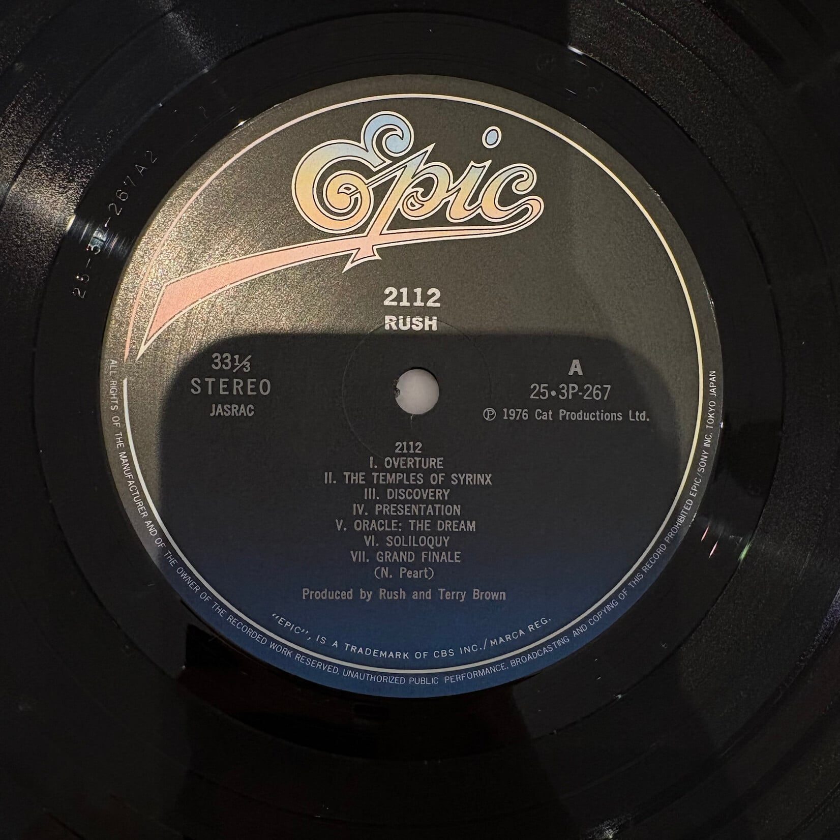 [Nick's Disk Pics] Rush: 2112 (1981, Japan, W/Insert + OBI) [EPIC]