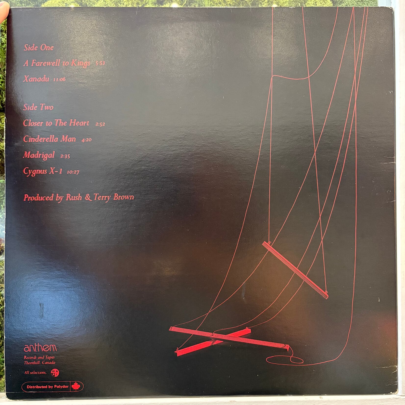 [Nick's Disk Pics] Rush: A Farewell To Kings (1977, Canada, Alex Lifeson Autograph, VG+) [ANTHEM]
