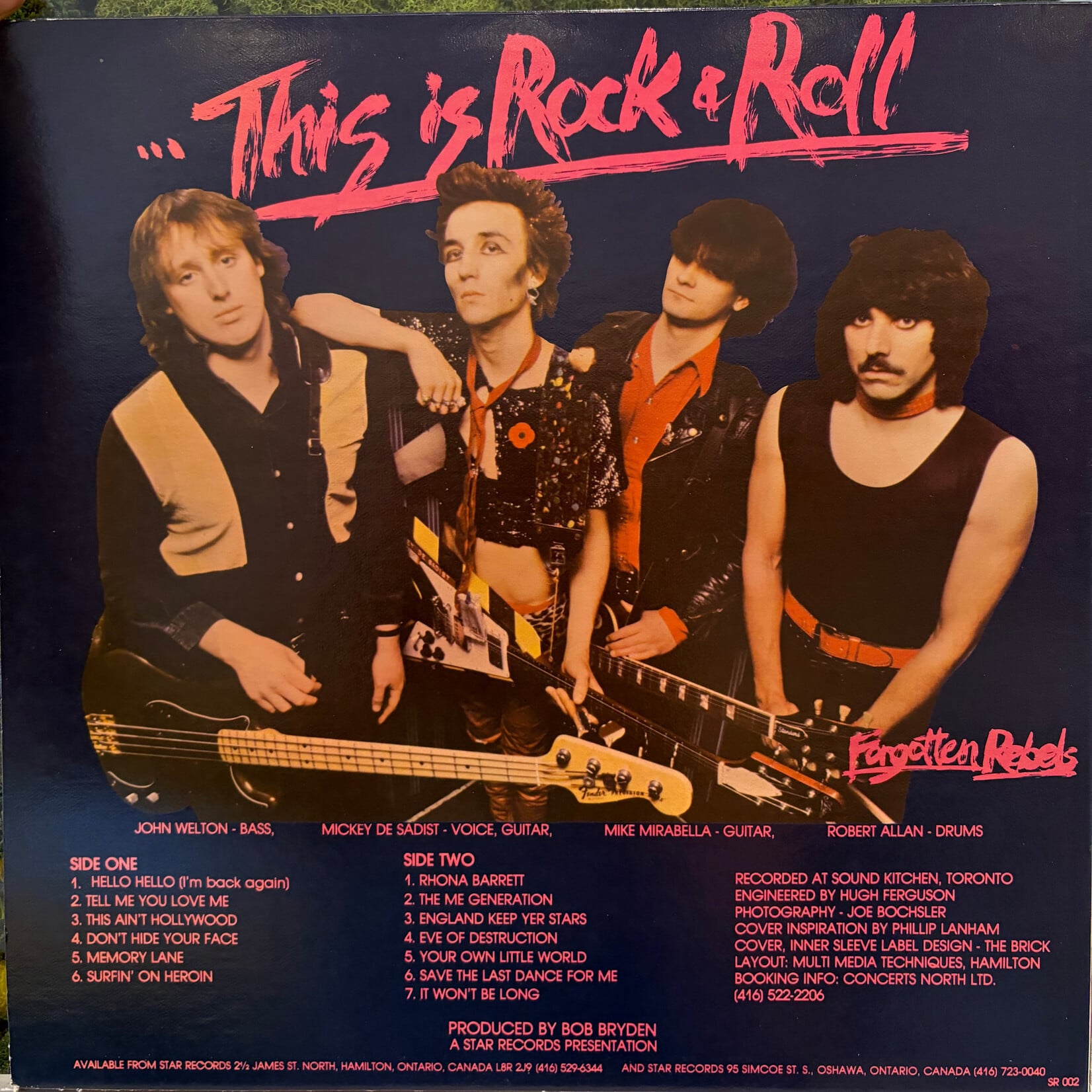[Nick's Disk Pics] Forgotten Rebels: This Ain't Hollywood... (1982, Canada, W/Inner, VG+)