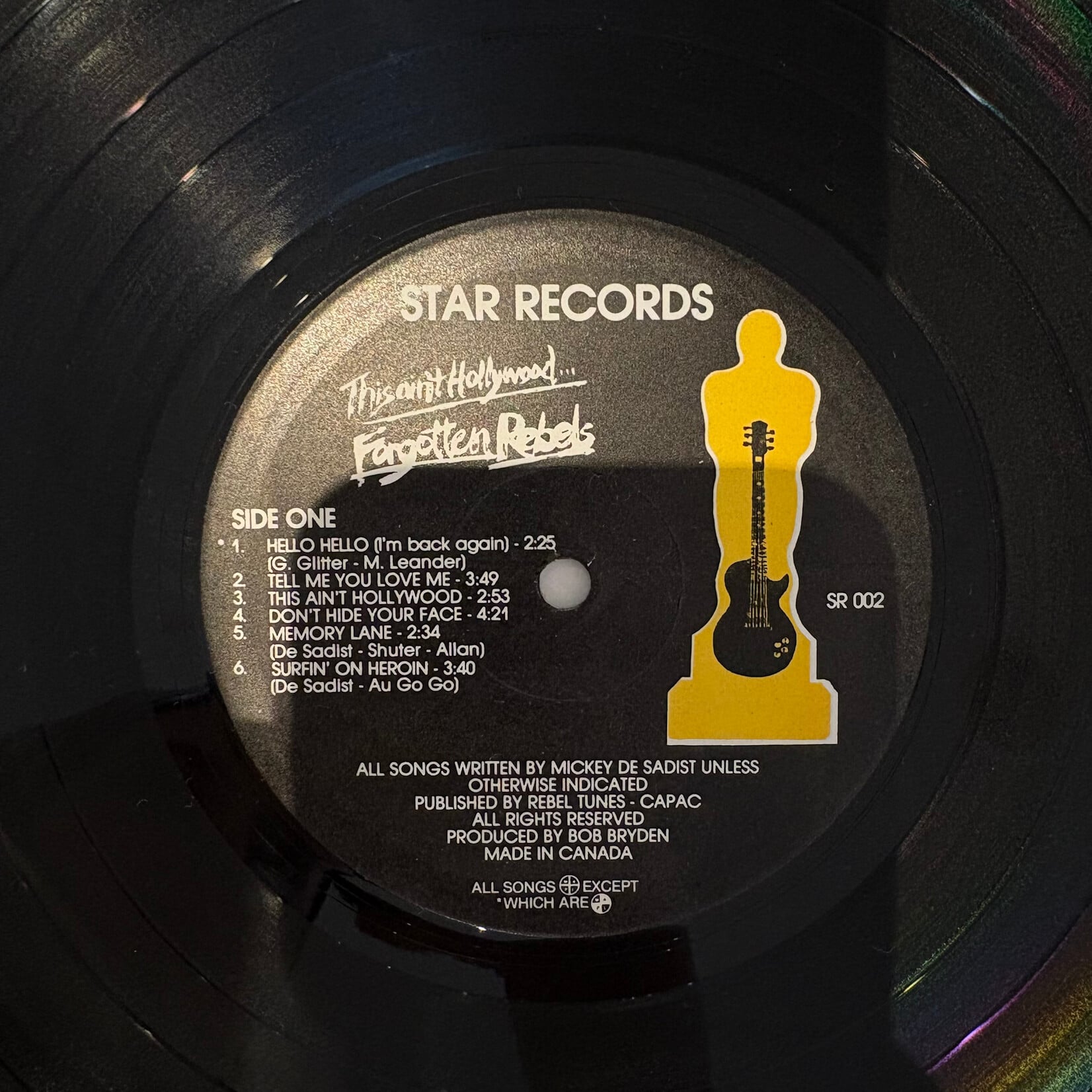 [Nick's Disk Pics] Forgotten Rebels: This Ain't Hollywood... (1982, Canada, W/Inner, VG+)
